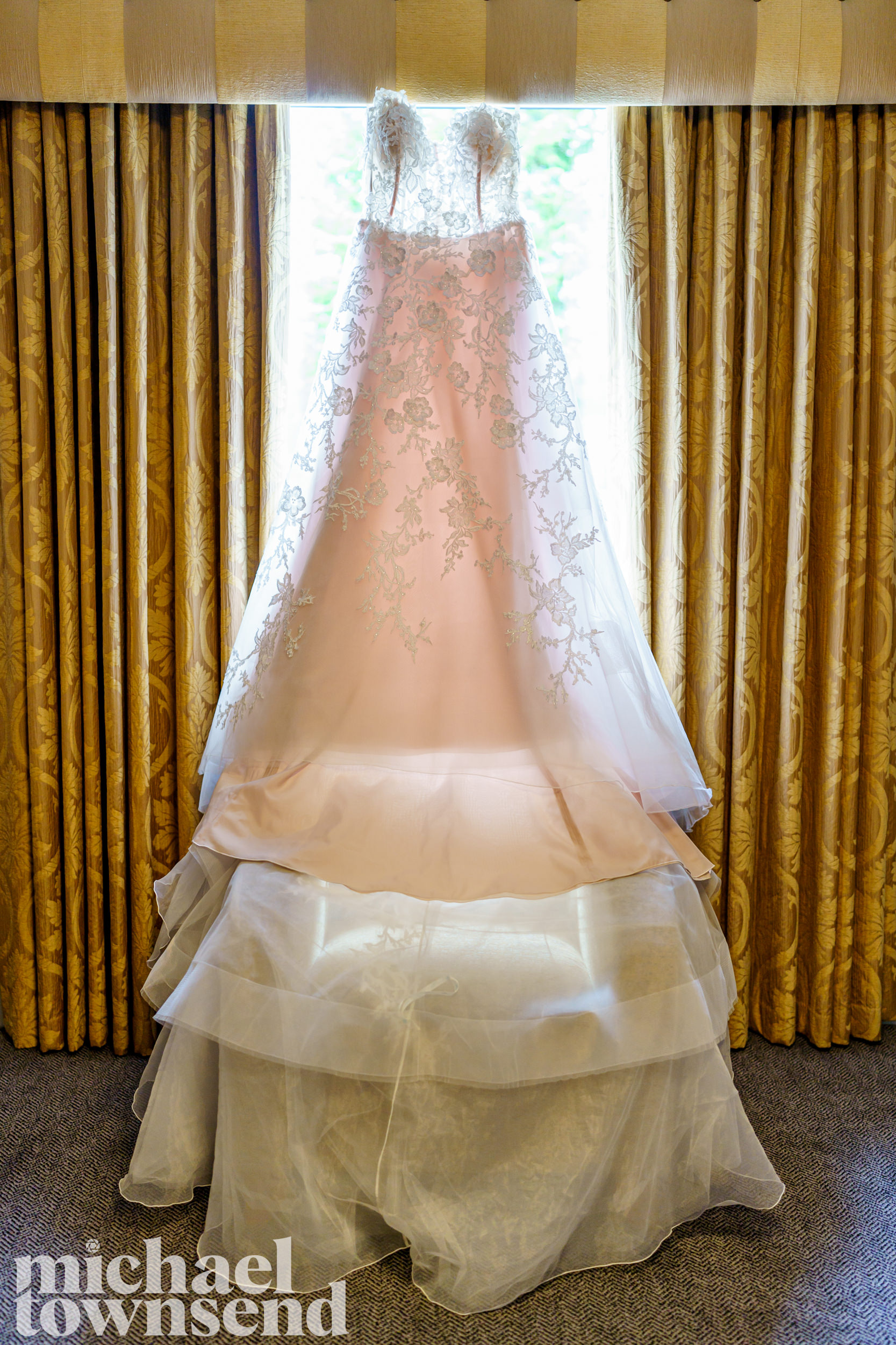 Wedding dress at Norton Grange Hotel