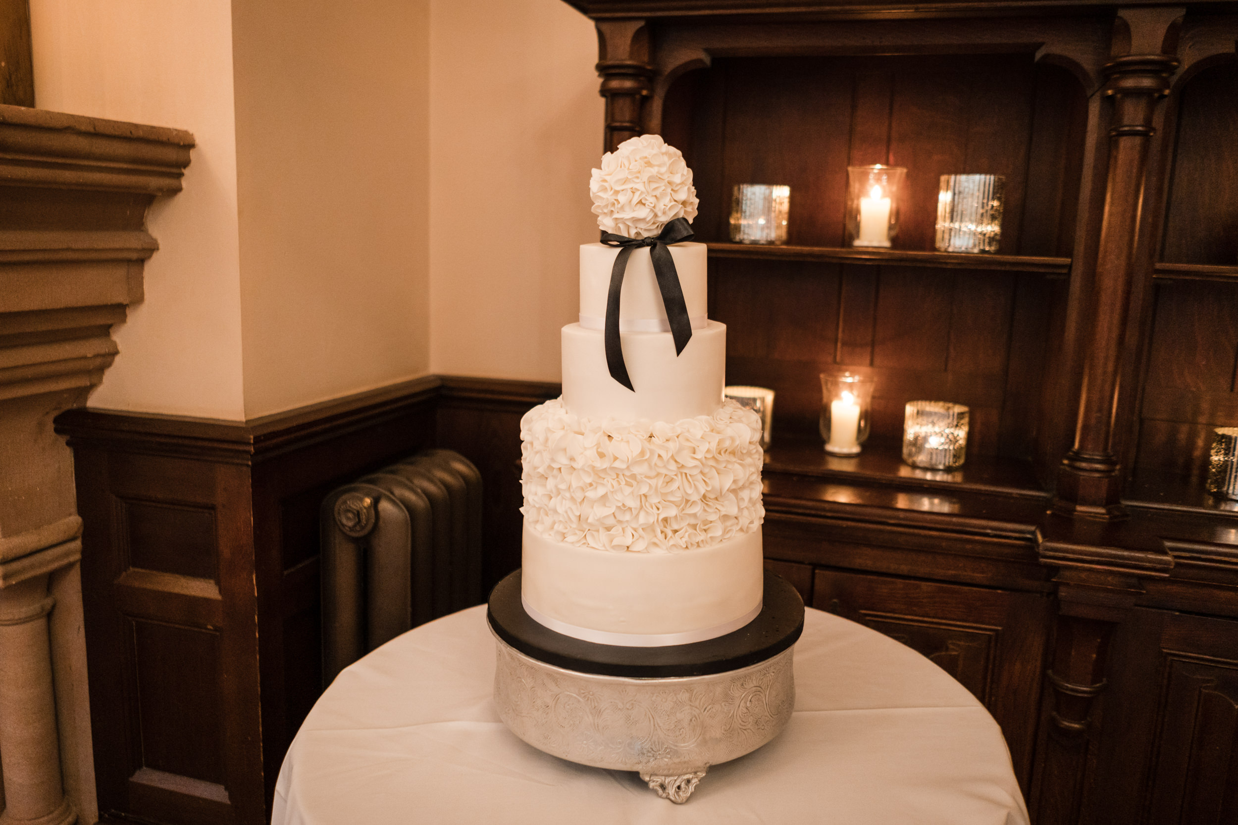 The wedding cake at Peckforton Castle
