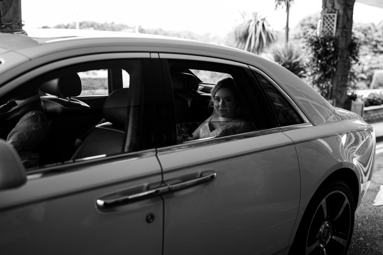 Arrival of the couple at Cedar Court Hotel.