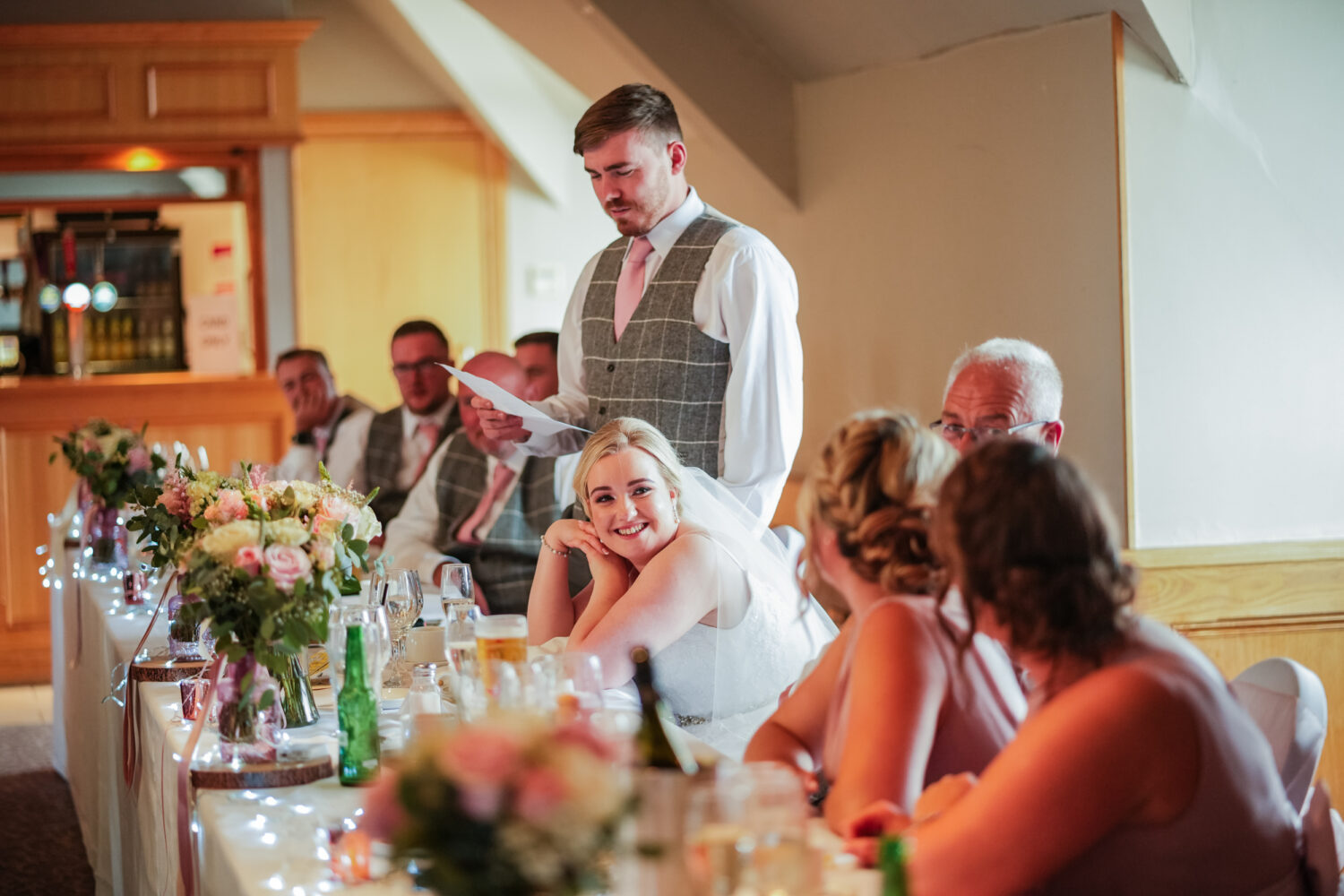 Wedding breakfast at Cedar Court.