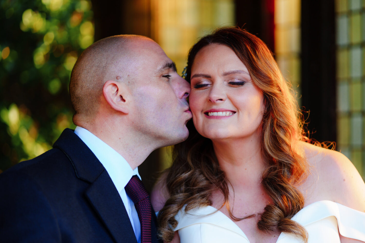 Couple portrait at All Saints Church
