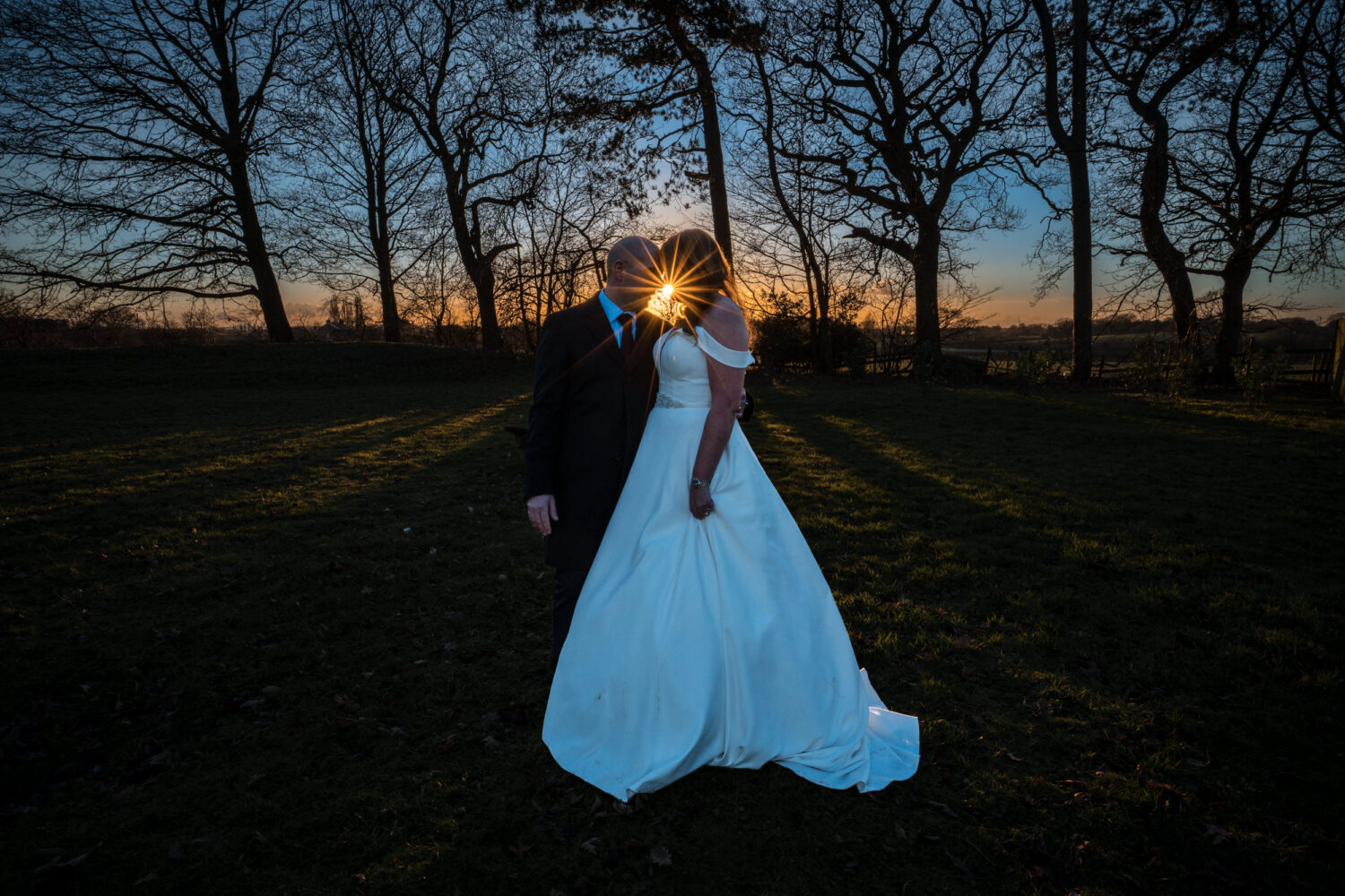 Evening portrait with the sun shining through at The Partridge