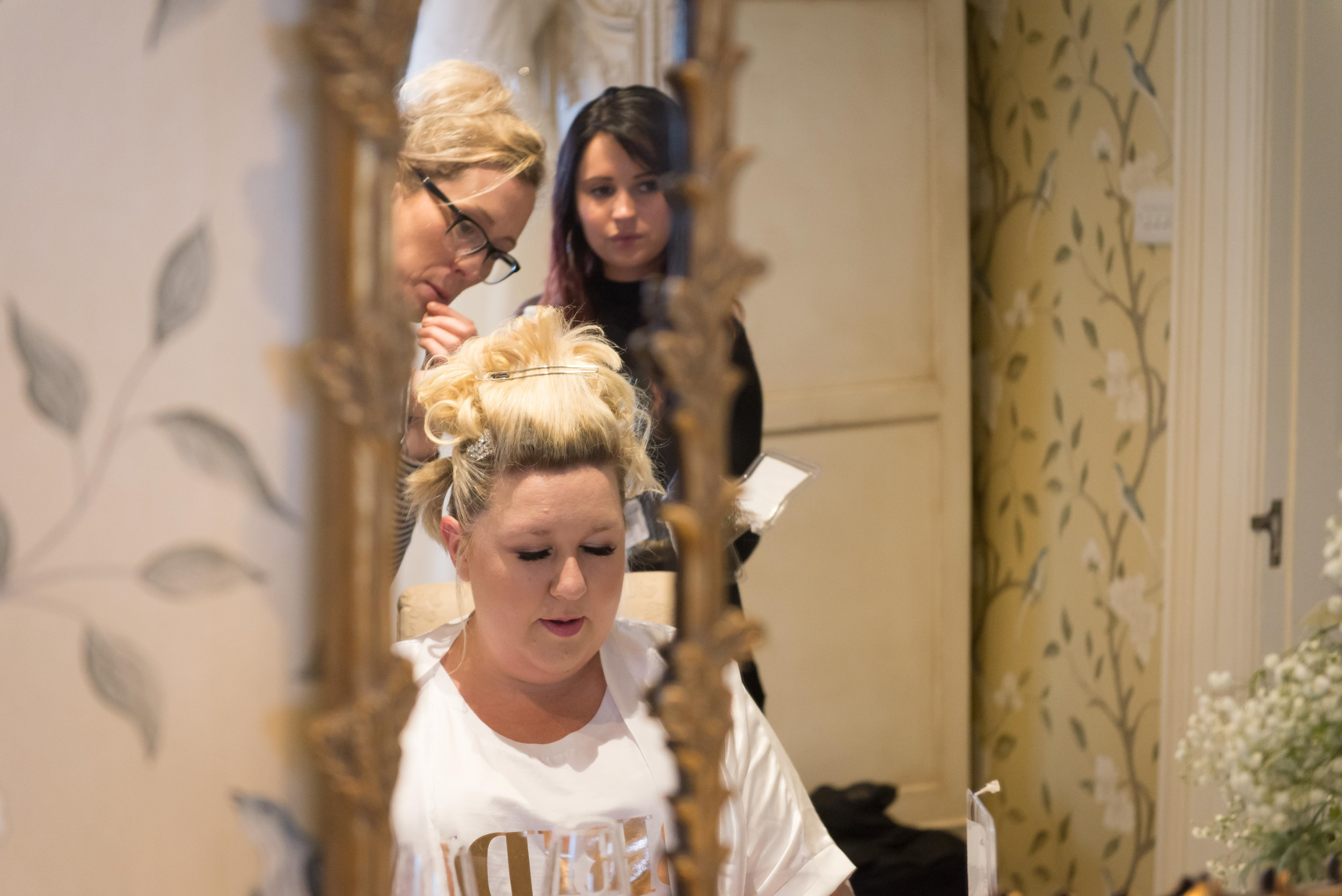 Bridal Prep at Eaves Hall