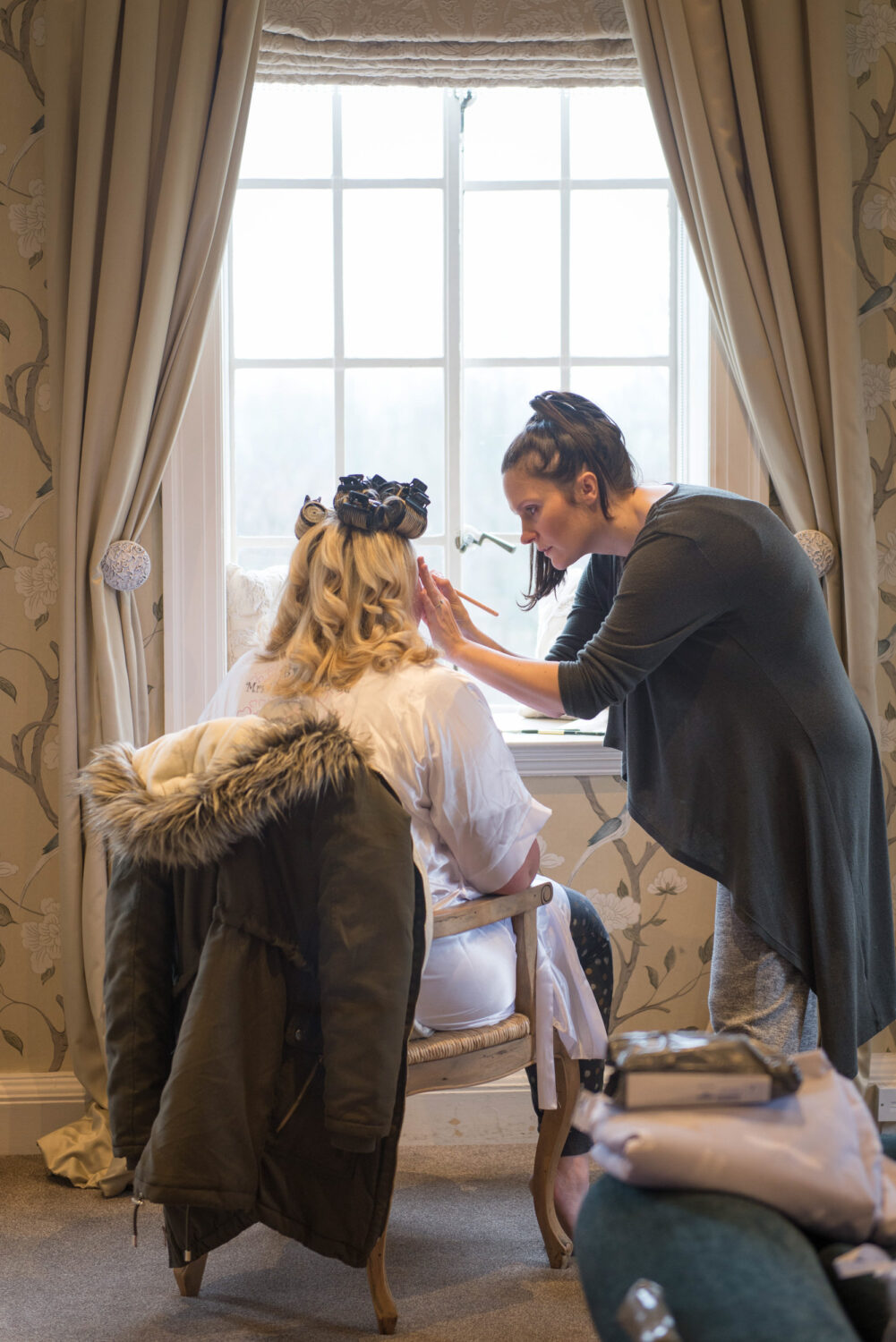 Bridal Prep at Eaves Hall