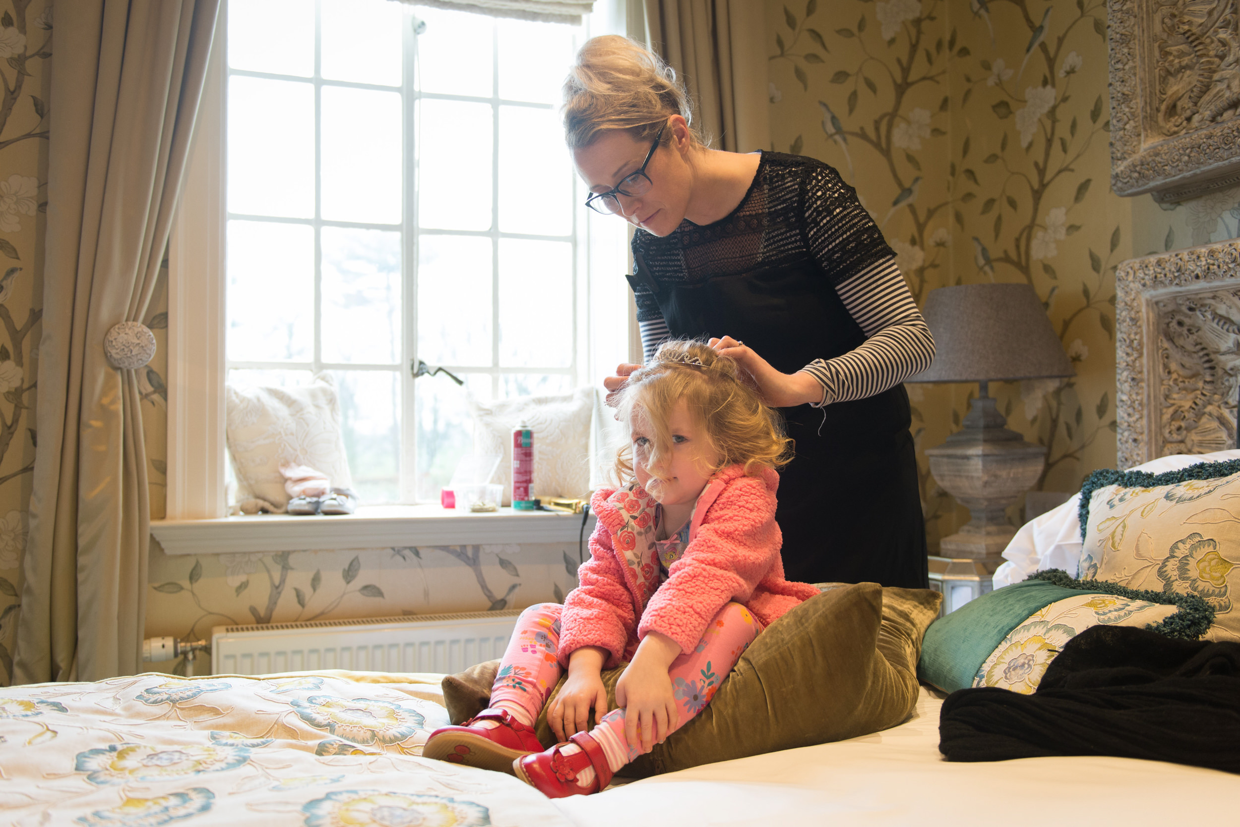 Bridal Prep at Eaves Hall