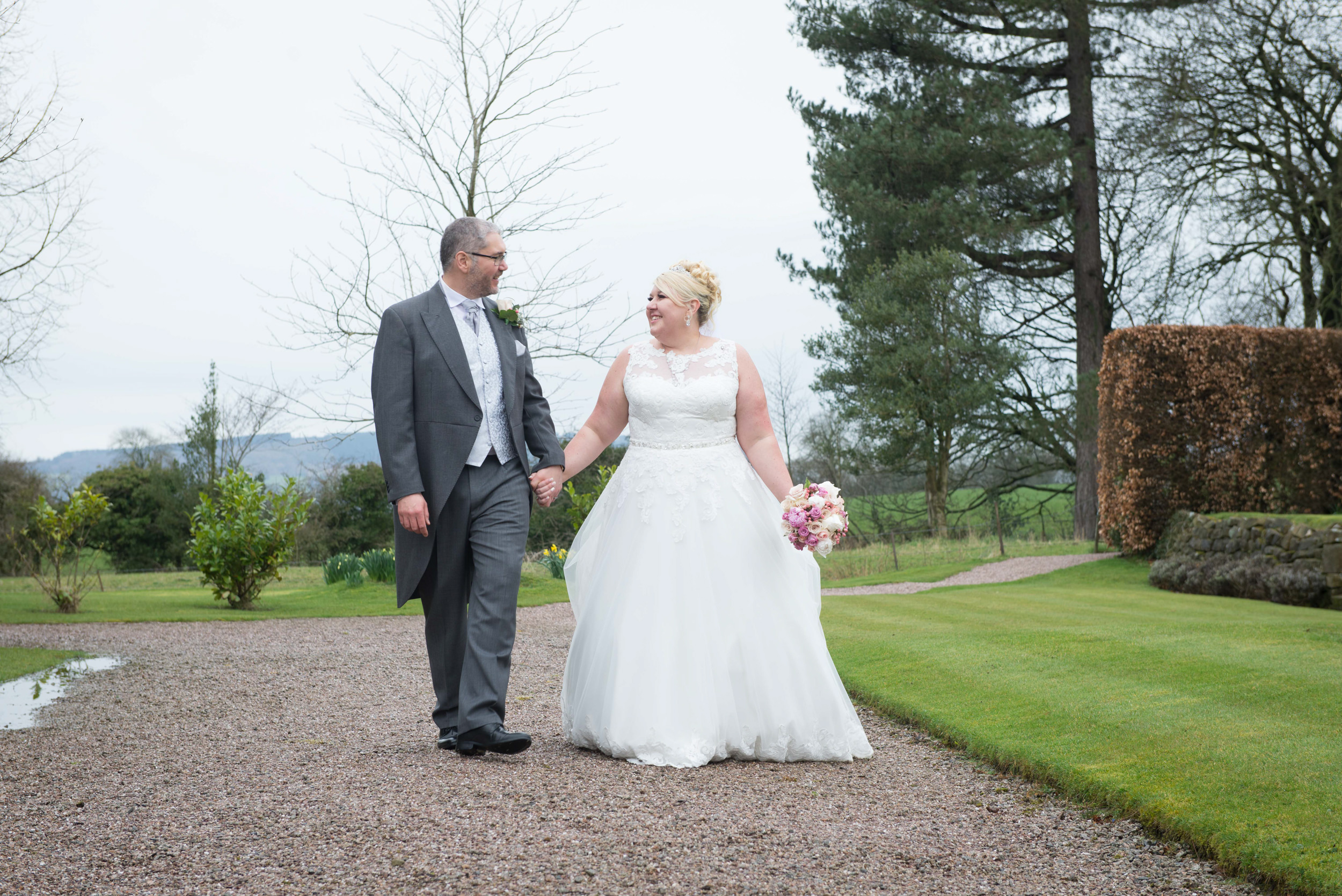 Couple portrait at Eaves Hall