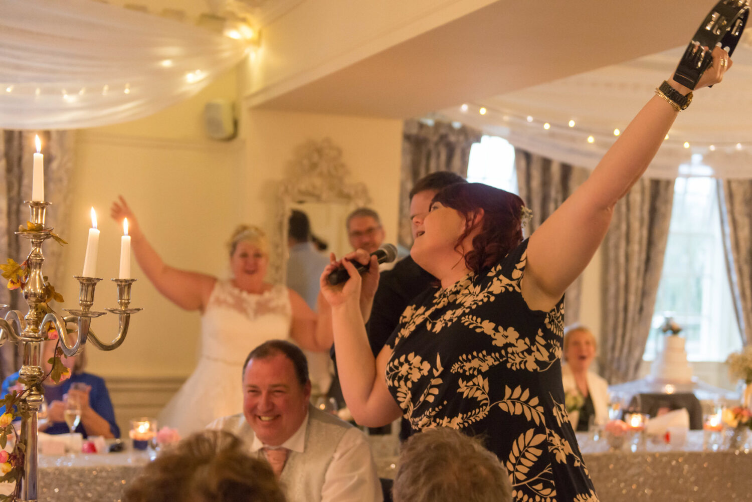Singing waiters at Eaves Hall