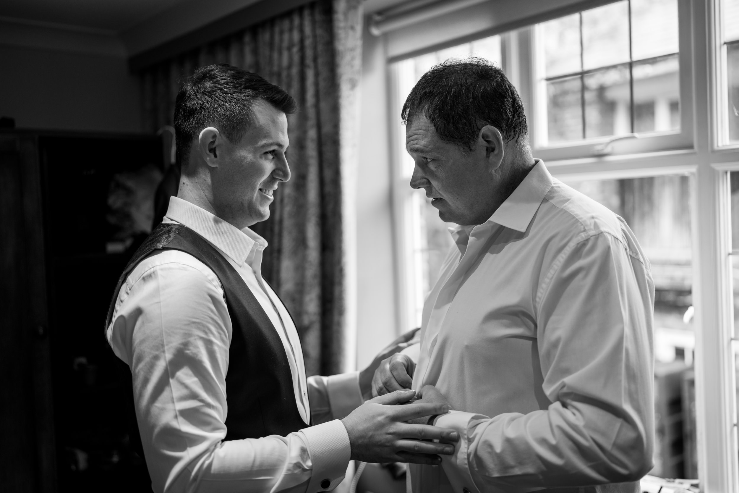 Groom prep at the Stanneylands