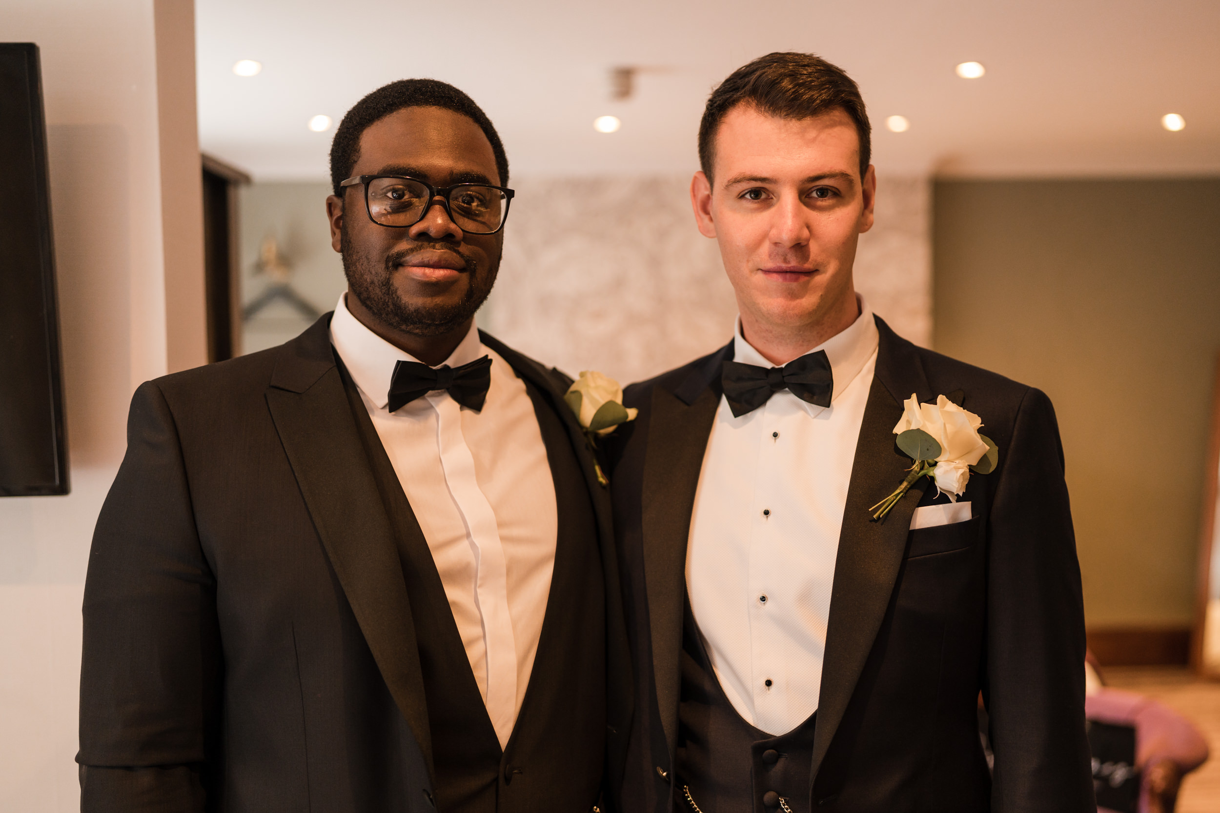 Groom and his other best man at the Stanneylands