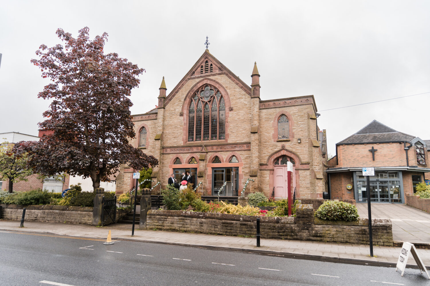 View of the church. The Stanneylands.