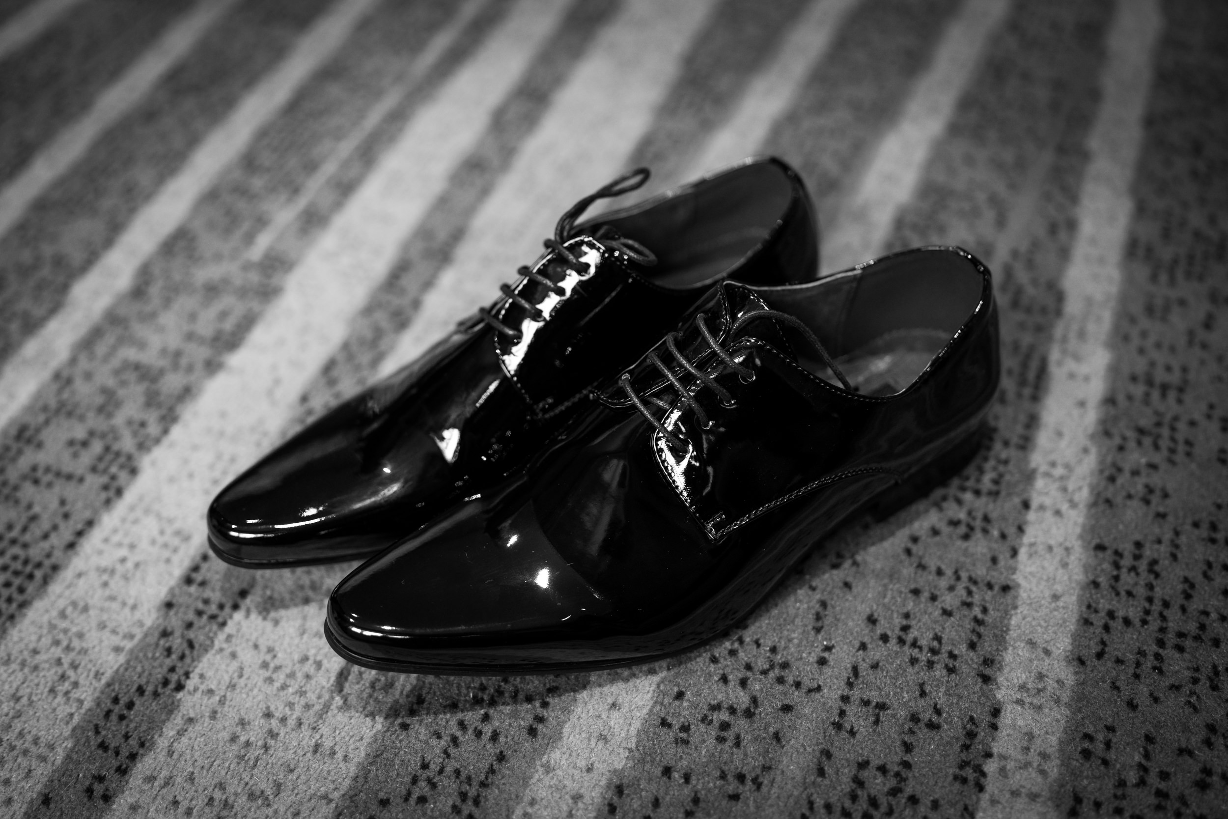 The groom's shoes at the Stanneylands