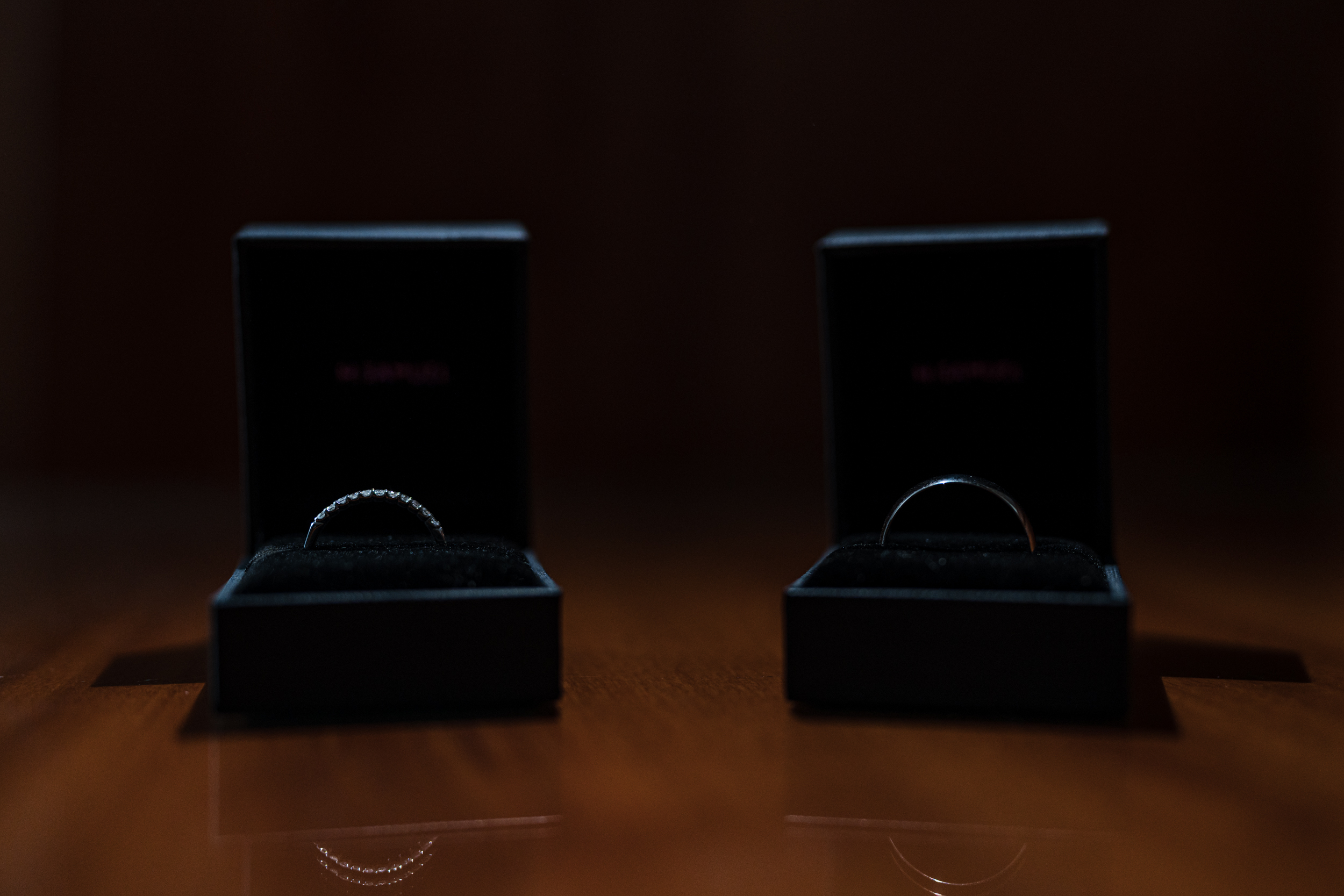 The wedding rings at Briars Hall