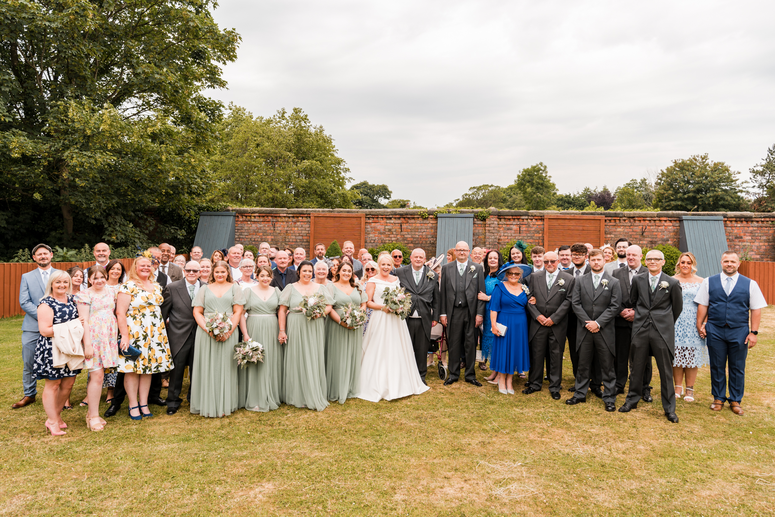 Group photo in the Briars Hall Garden.