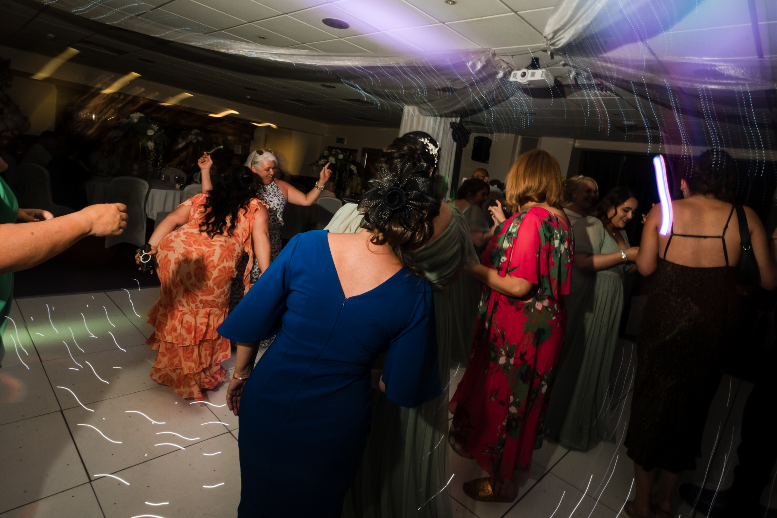 Shutter-drag shot of dancing