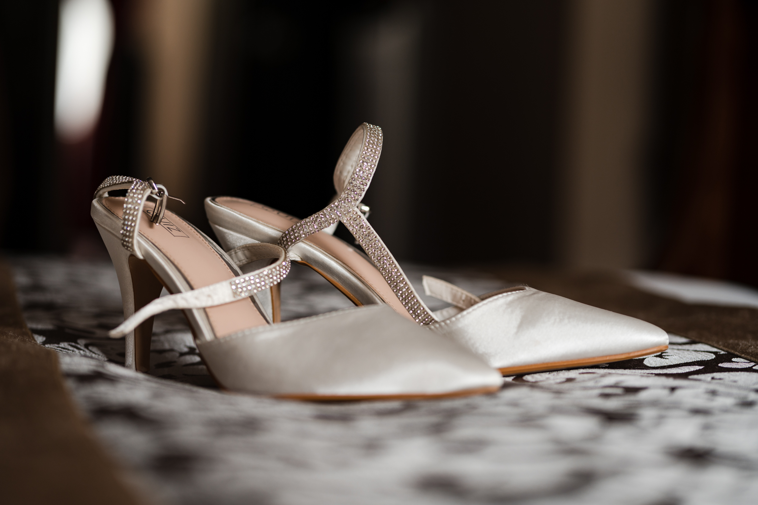 Bridal Prep at Briars Hall Hotel Shoes