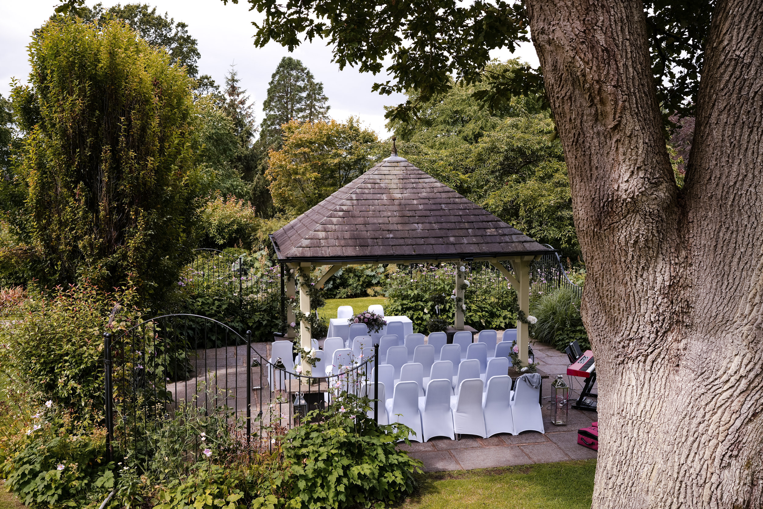 Castle Green's outdoor ceremony area