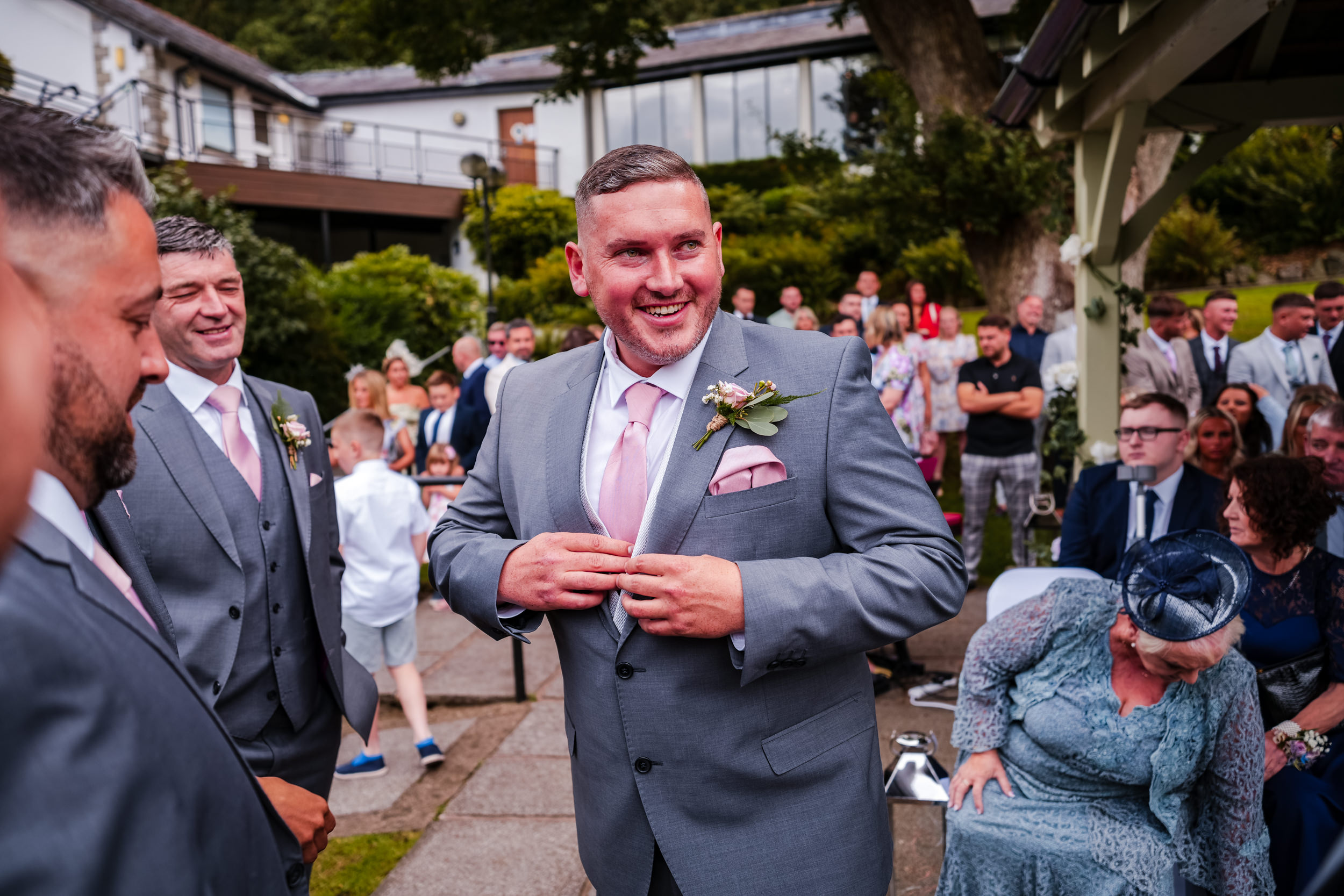 Wedding ceremony at Castle Green