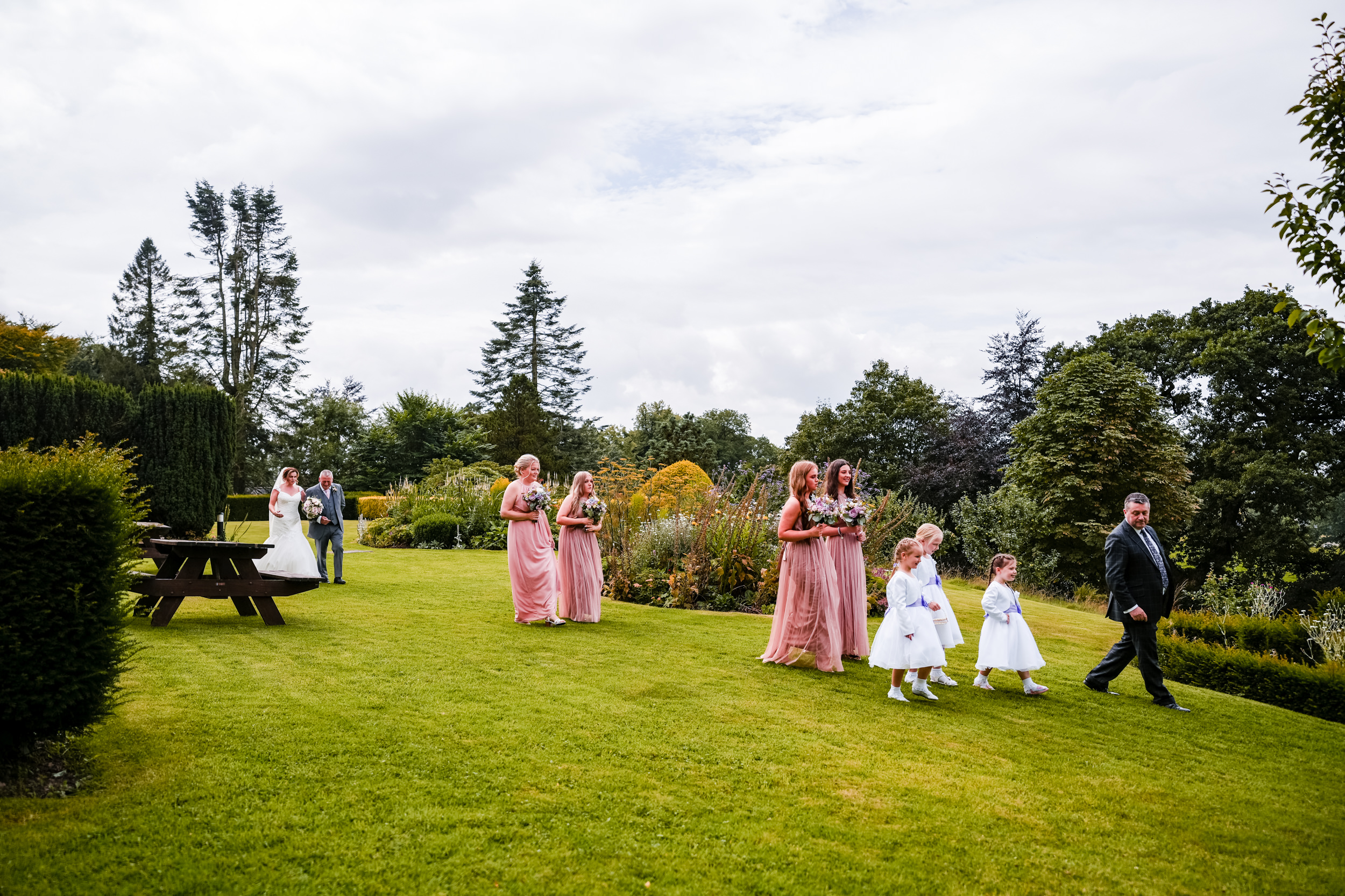 Wedding ceremony at Castle Green