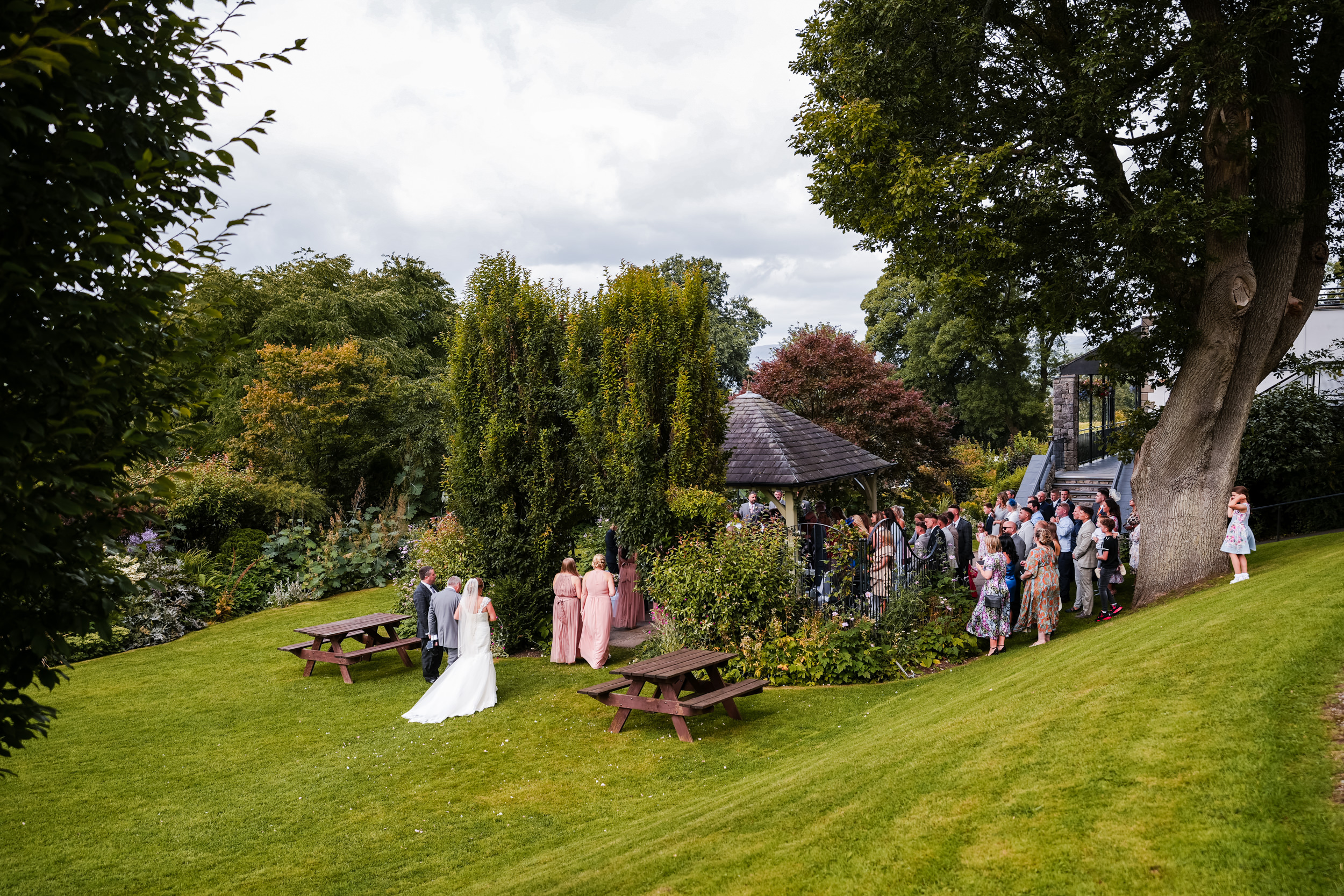 Wedding ceremony at Castle Green