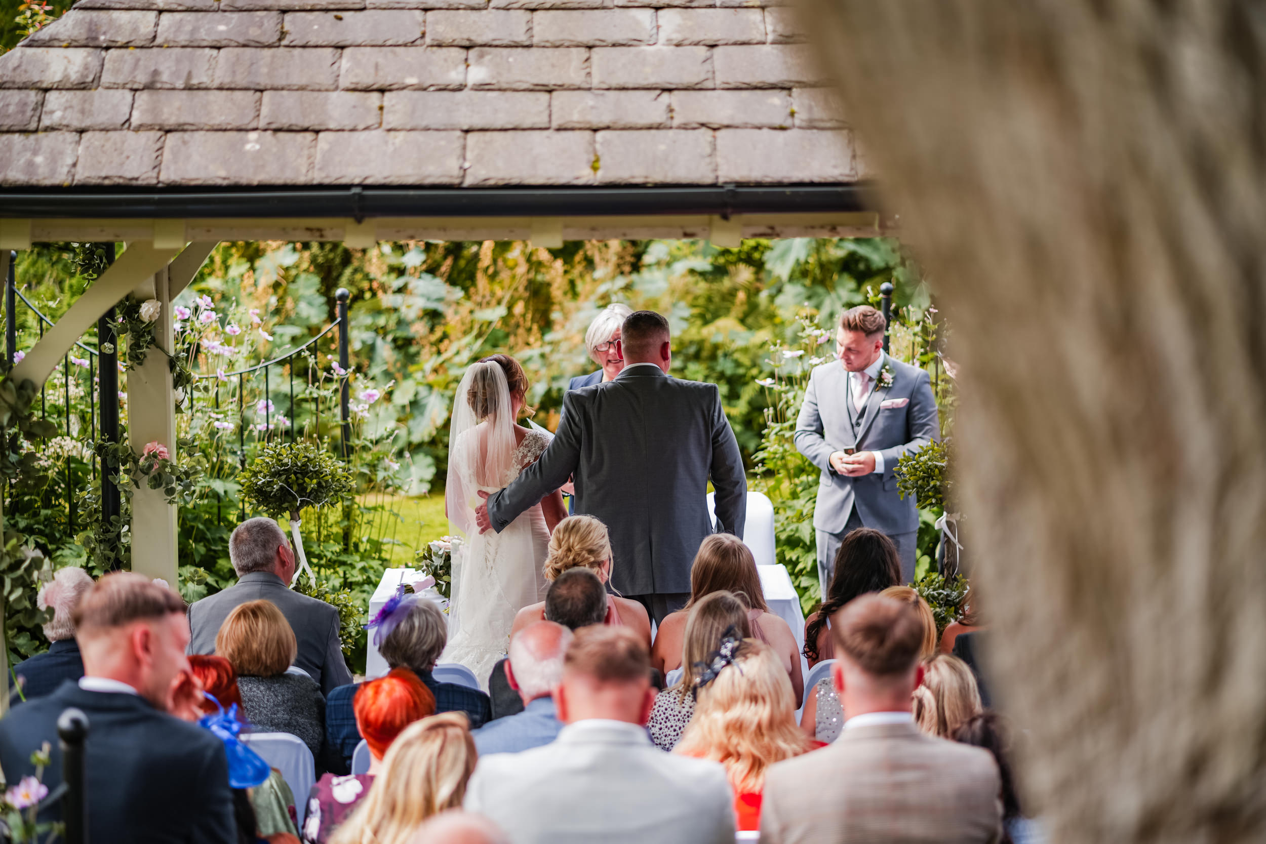 Wedding ceremony at Castle Green