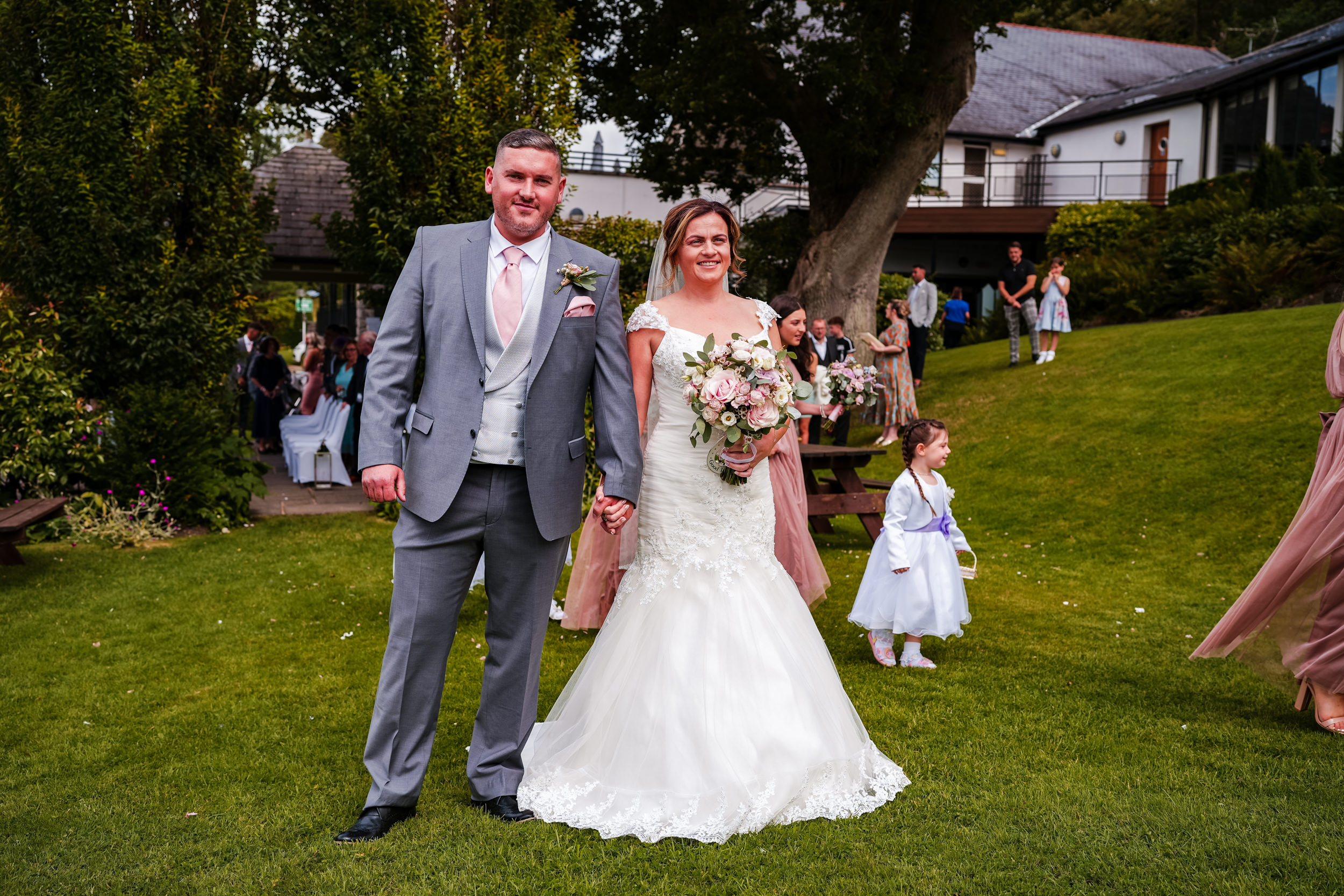 Wedding ceremony at Castle Green