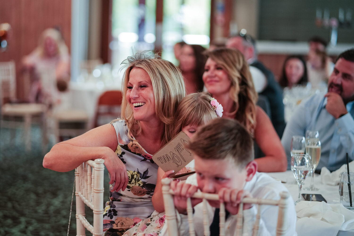 Guests enjoying the speeches.