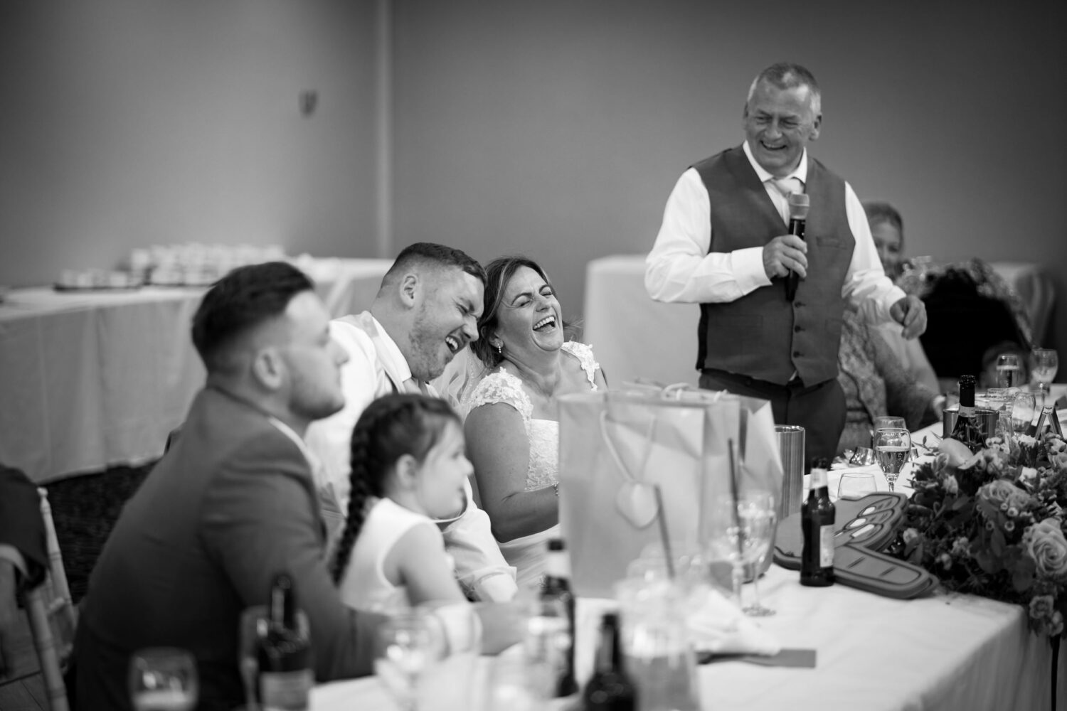 Guests enjoying the speeches.