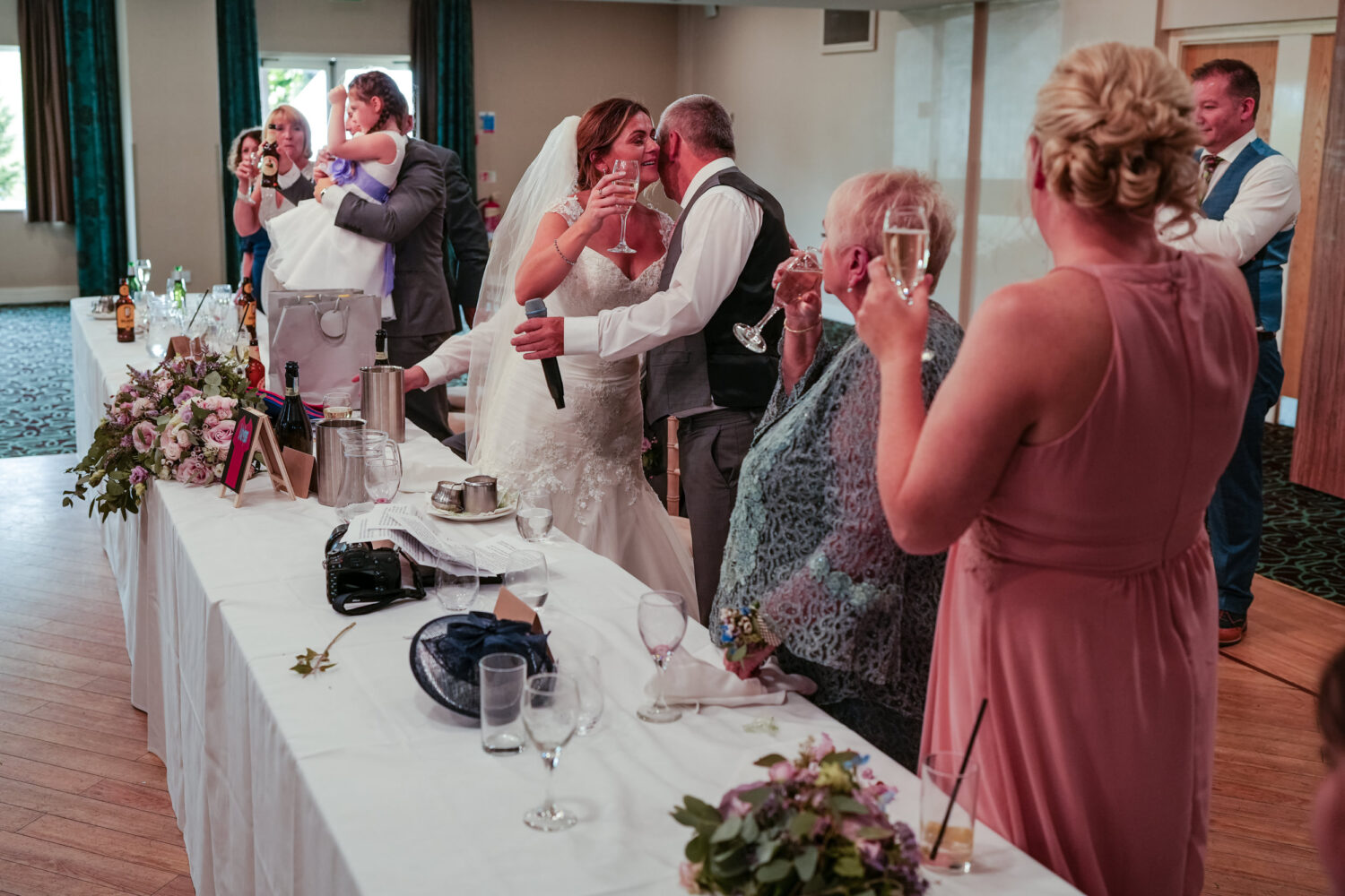 Guests enjoying the speeches.