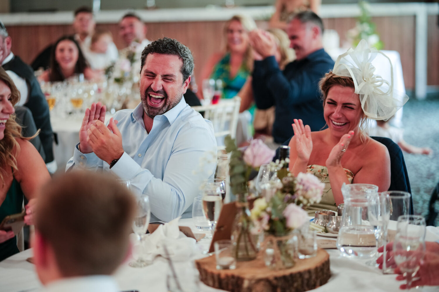 Guests enjoying the speeches.