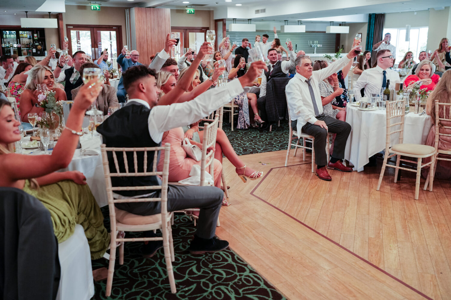 Toast at Castle Green wedding breakfast