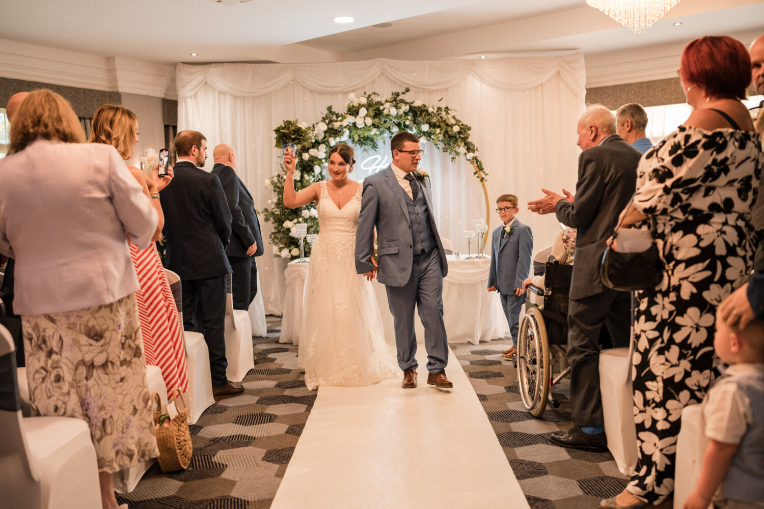 Wedding ceremony at Norton Grange