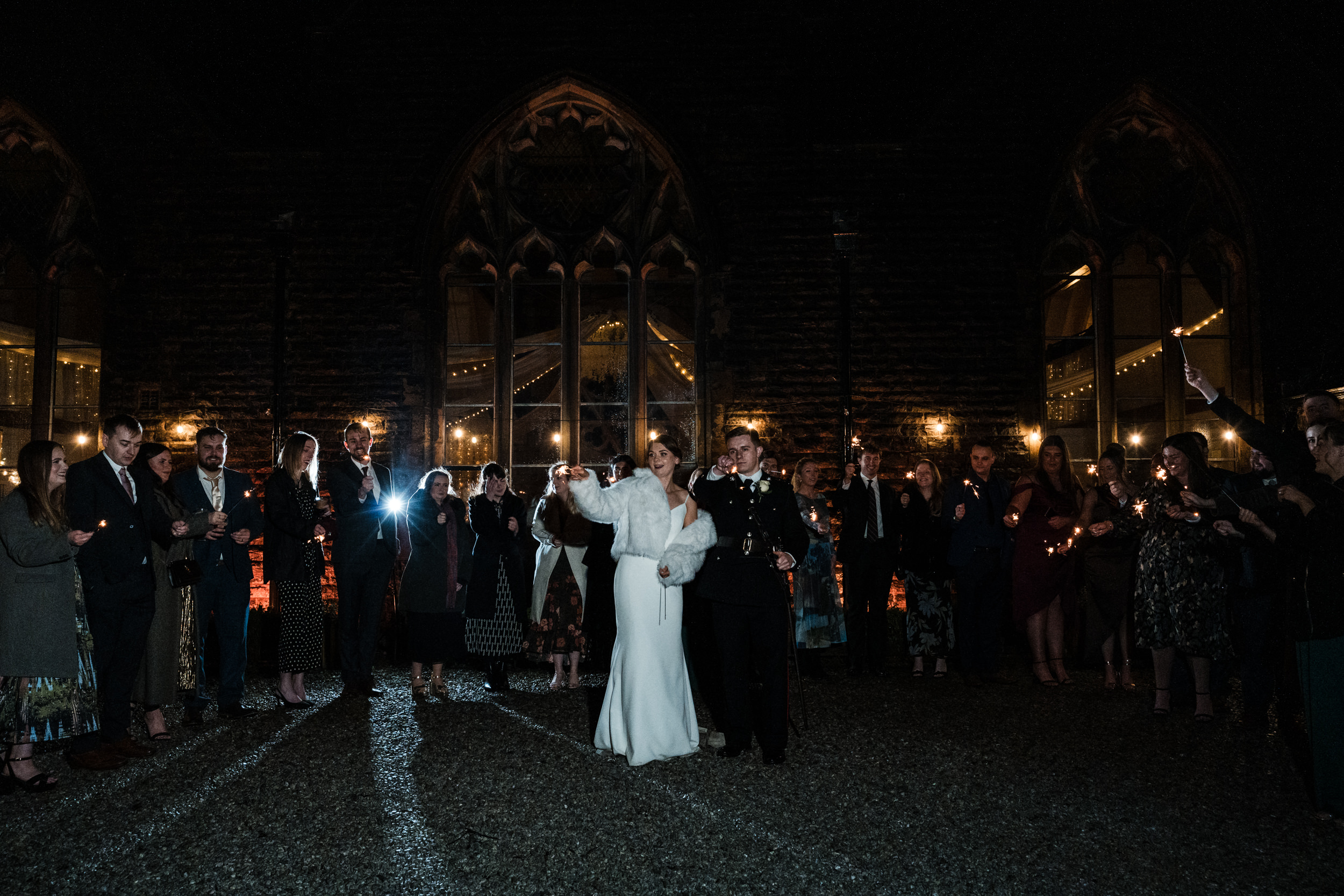 Sparklers at Fielden Hall.