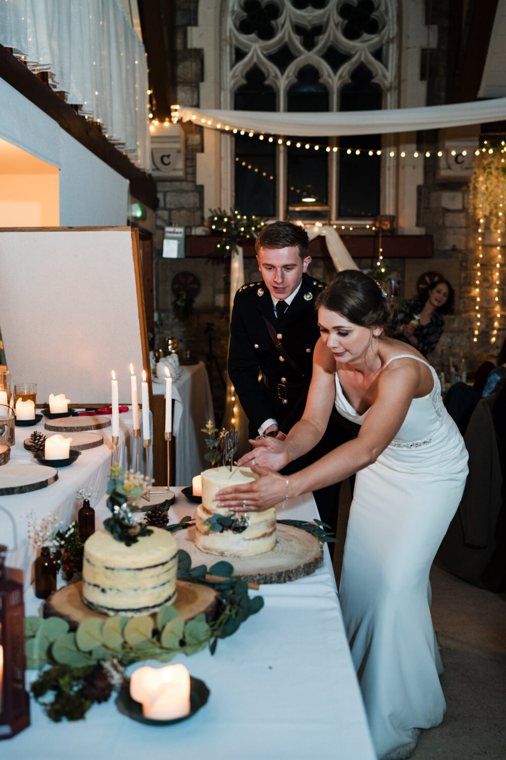 Cake cutting at Fielden Hall