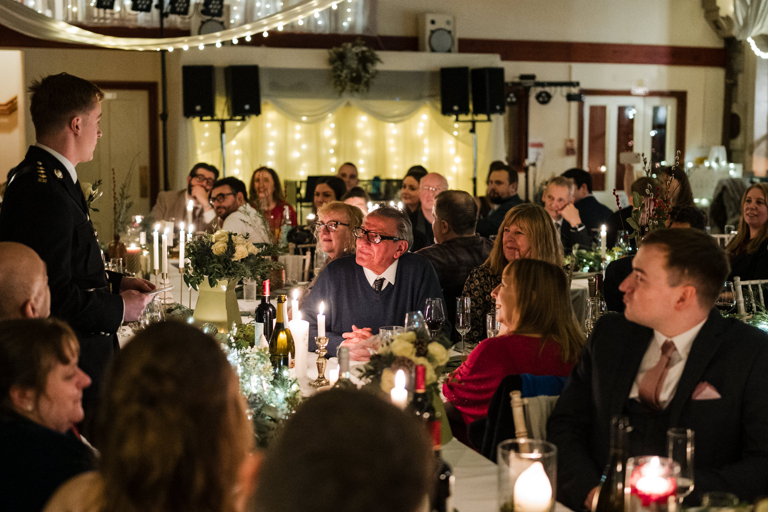 Speeches at Fielden Hall.