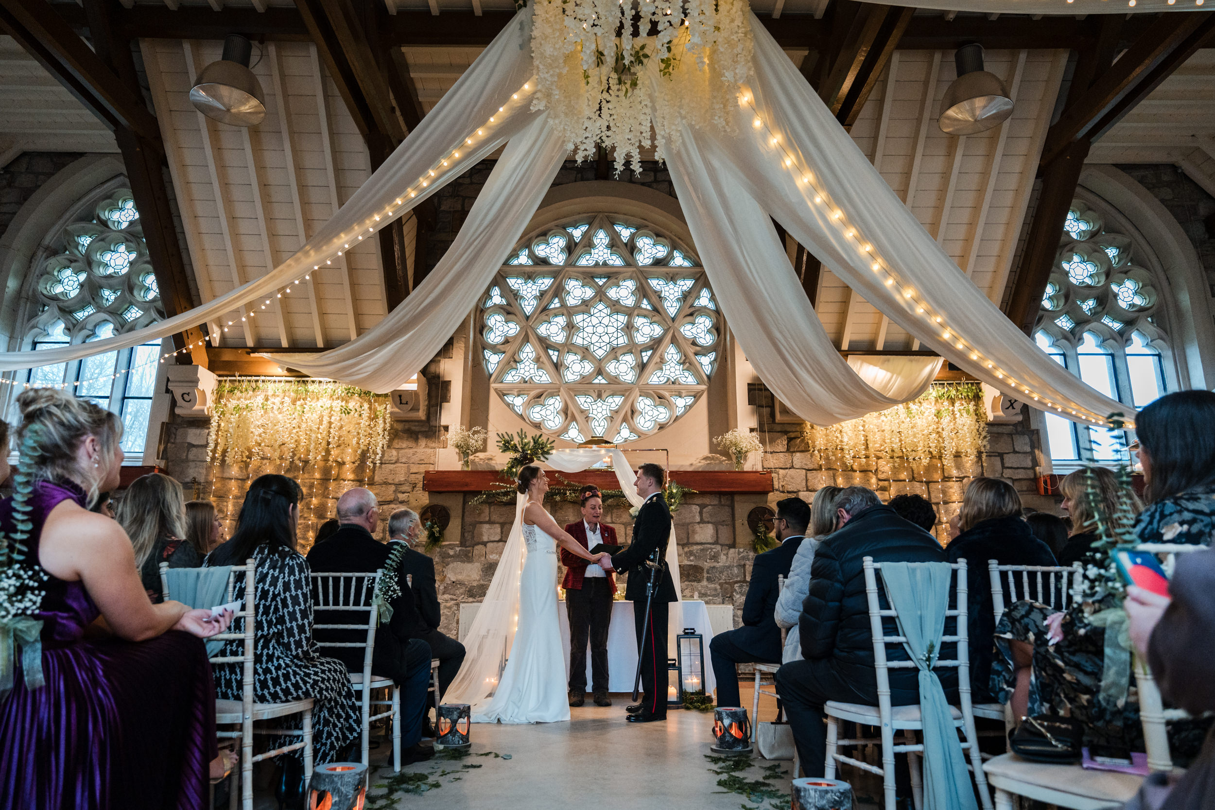 Wedding ceremony, Fielden Hall.
