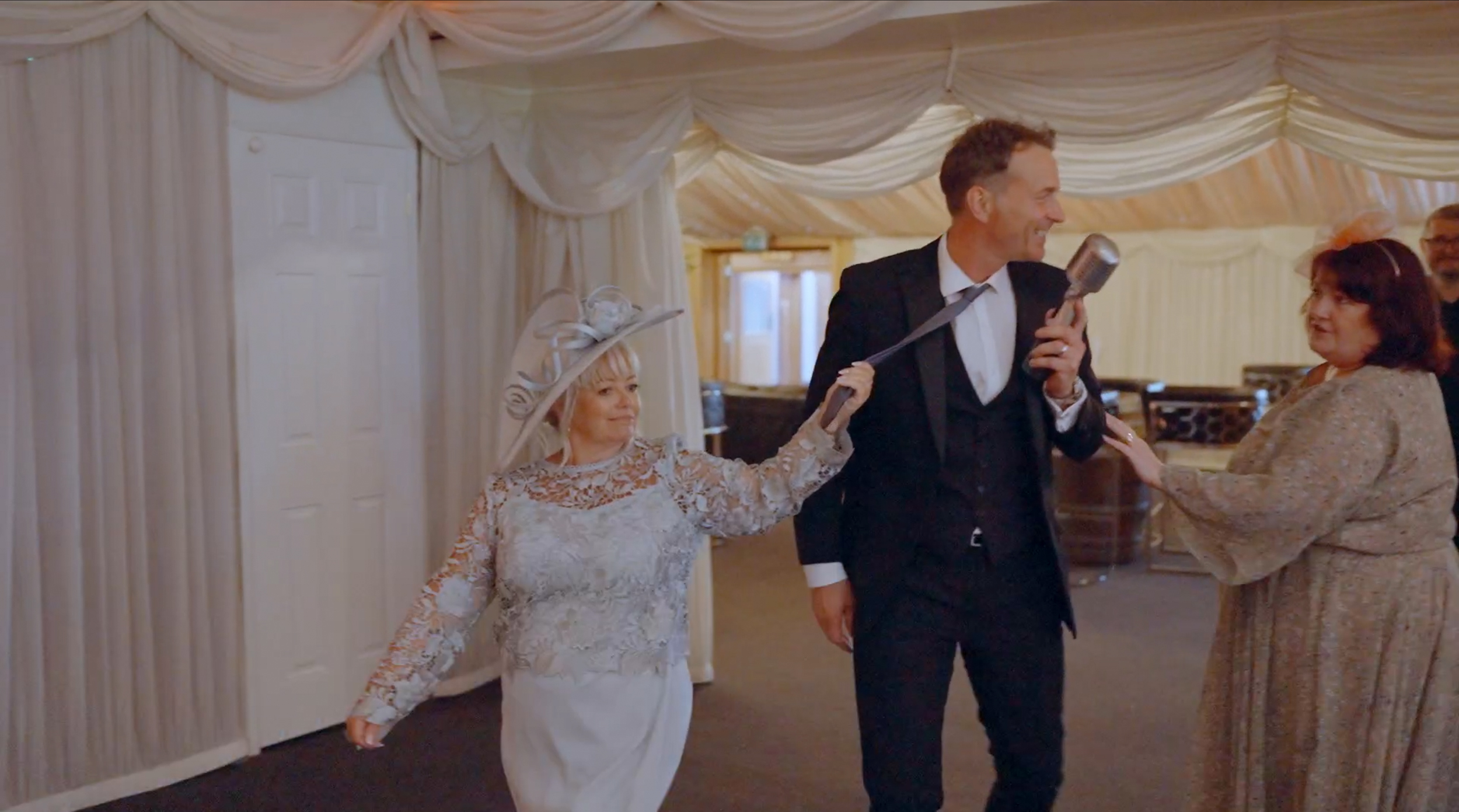 Howard Wing with the mother of the bride