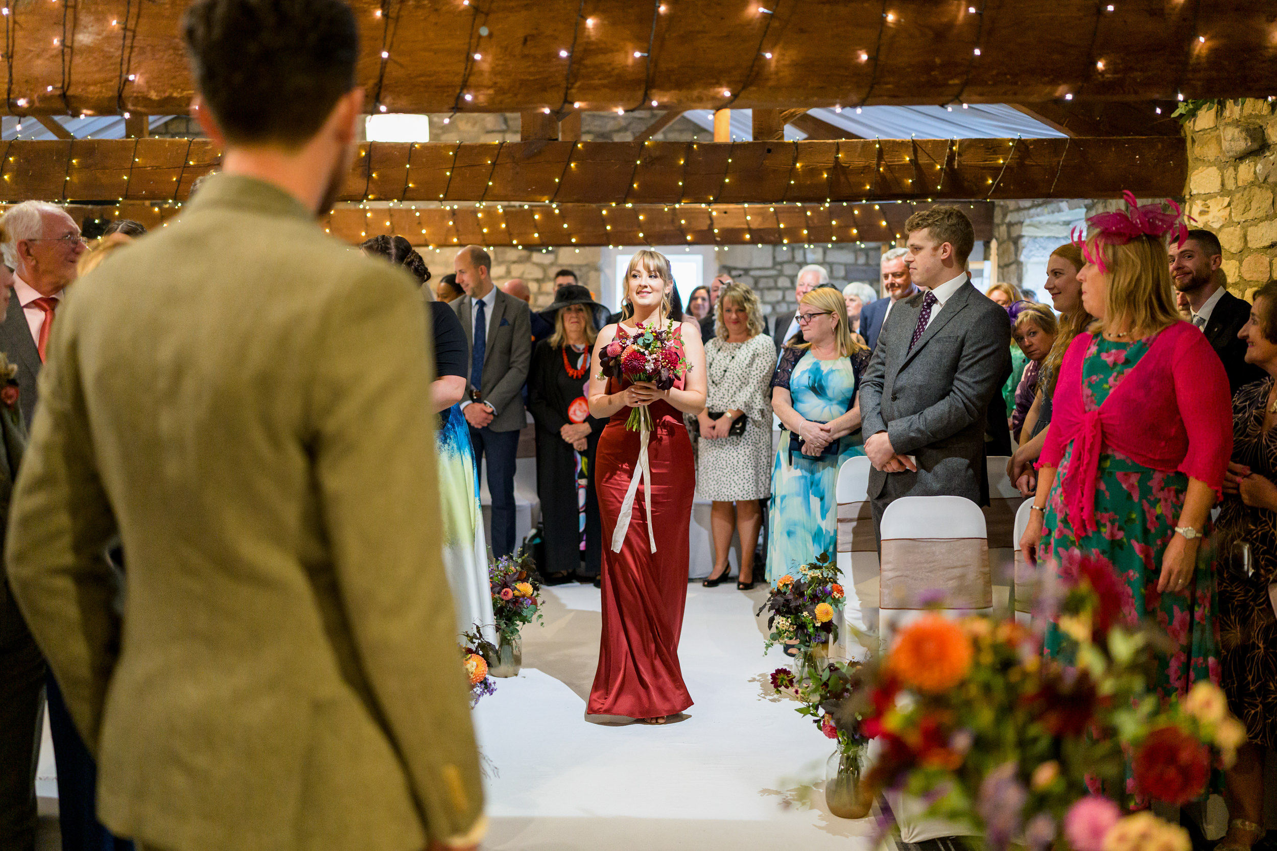Arrival of the bridesmaids