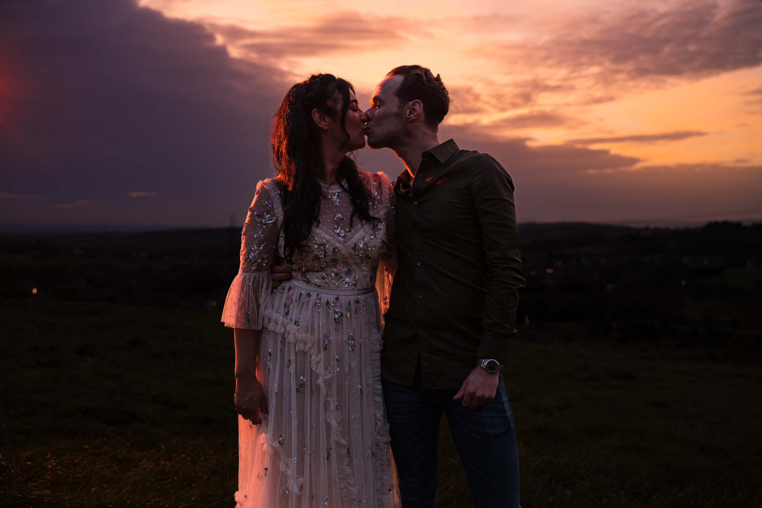 Couple portraits near the White Hart, Lydgate.