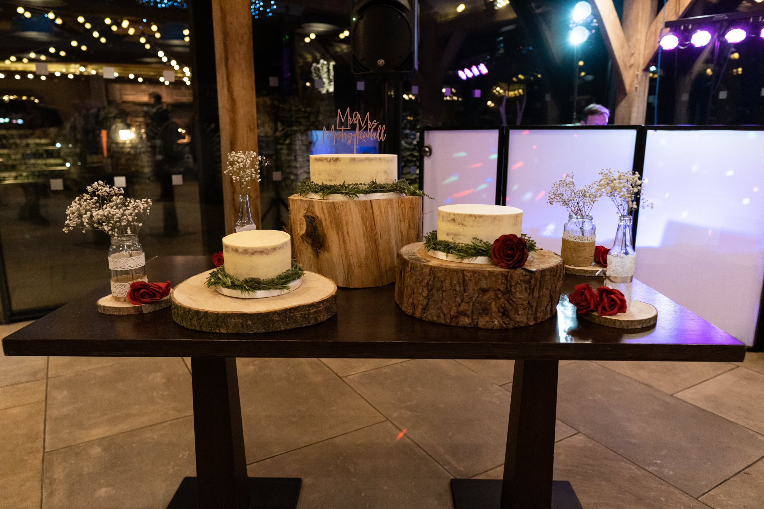 The wedding cake at the White Hart Inn, Lydgate.