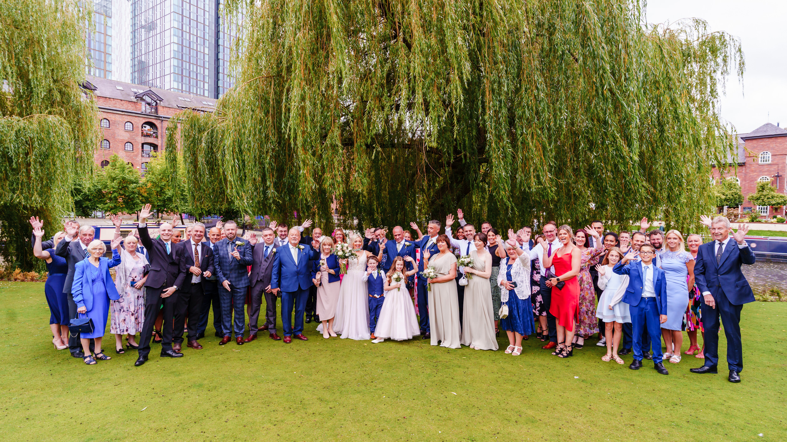 Group photo near the canal