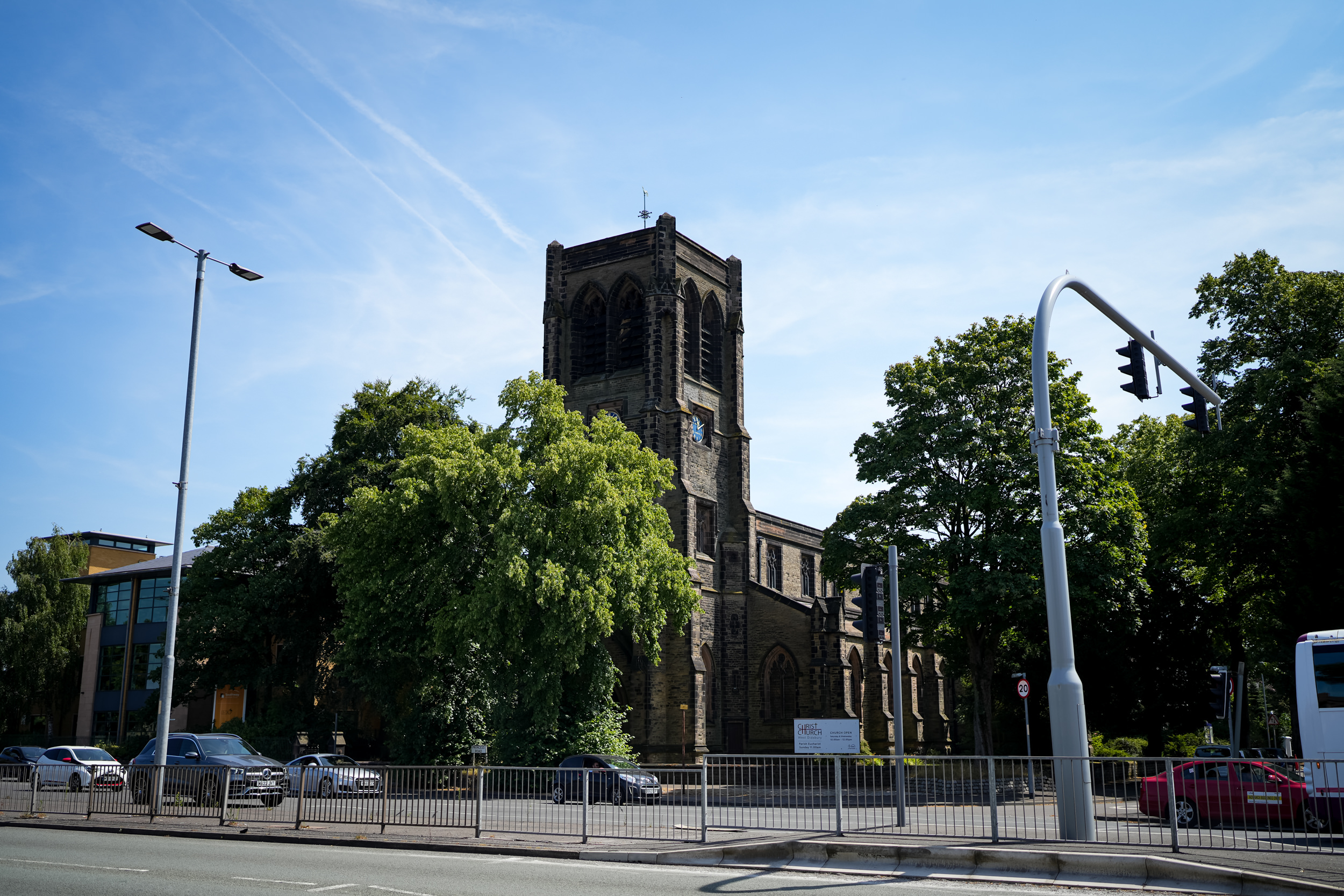 Outside view of Christ Church Manchester