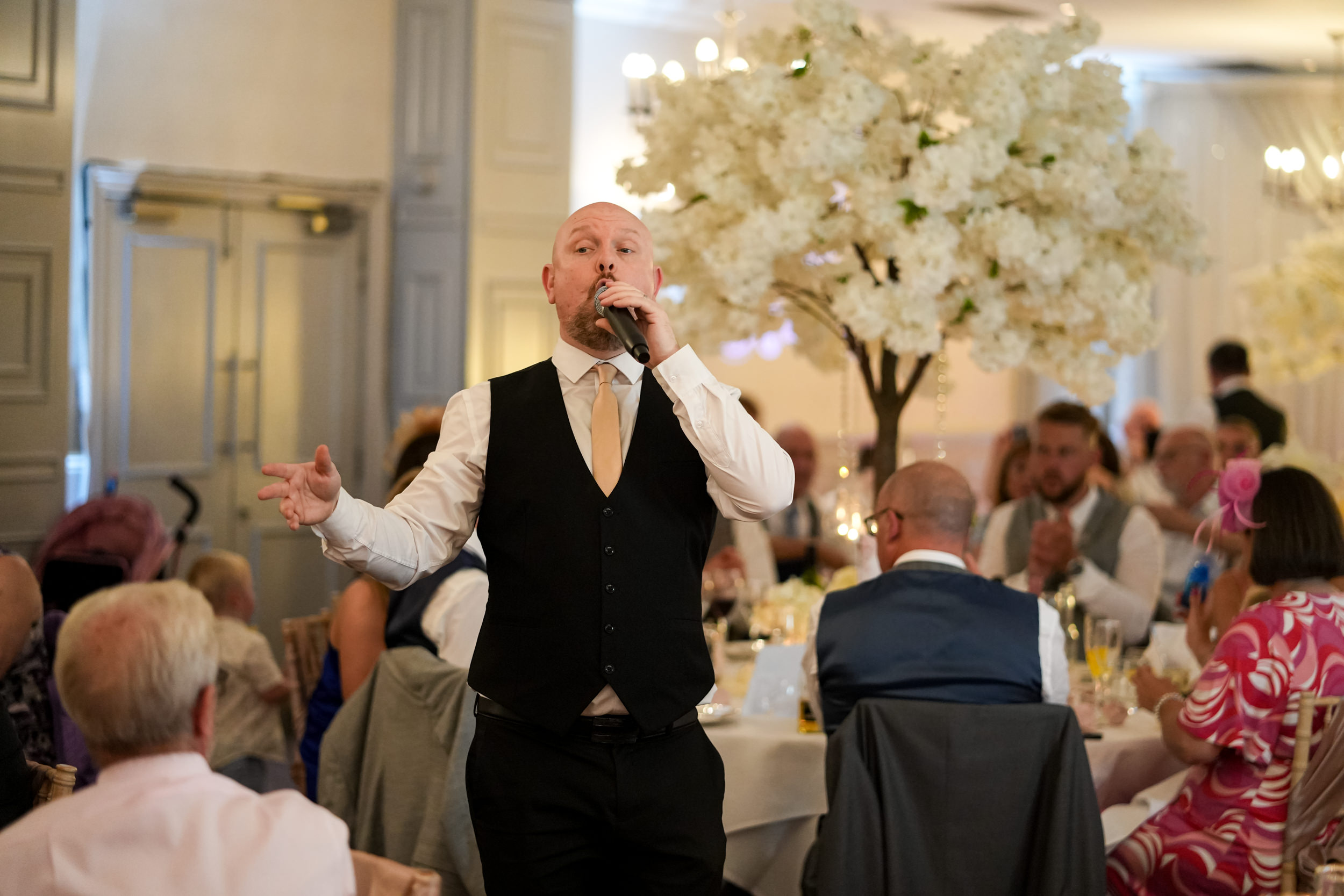 Singing waiters performance at Mottram Hall