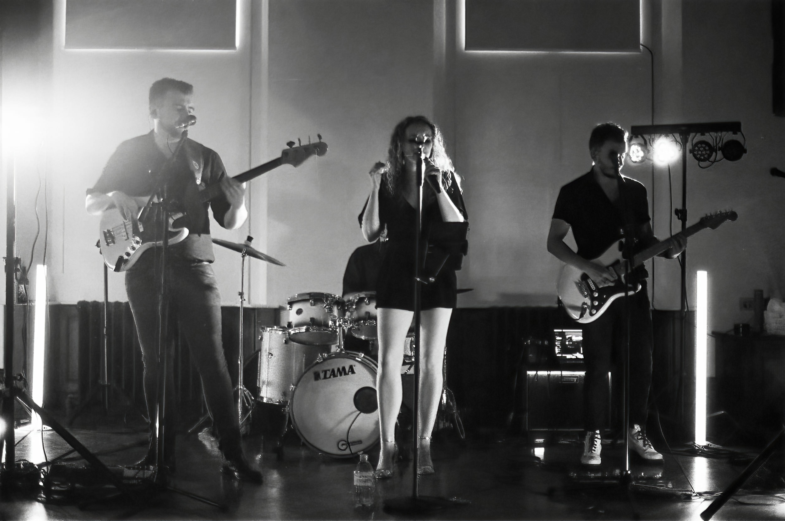 Film photograph of the band at Thicket Priory