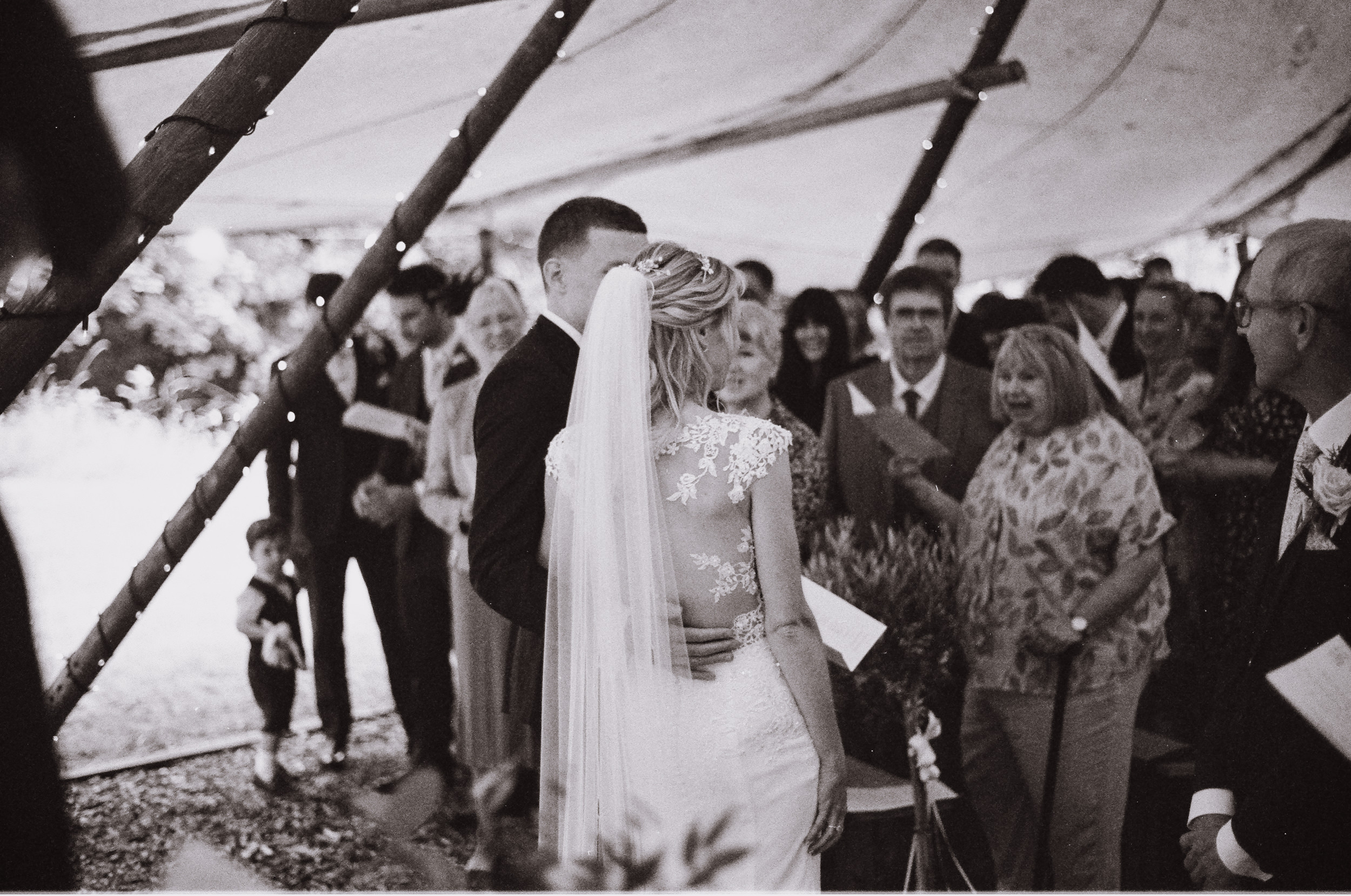 Gisburn Park wedding ceremony film photo