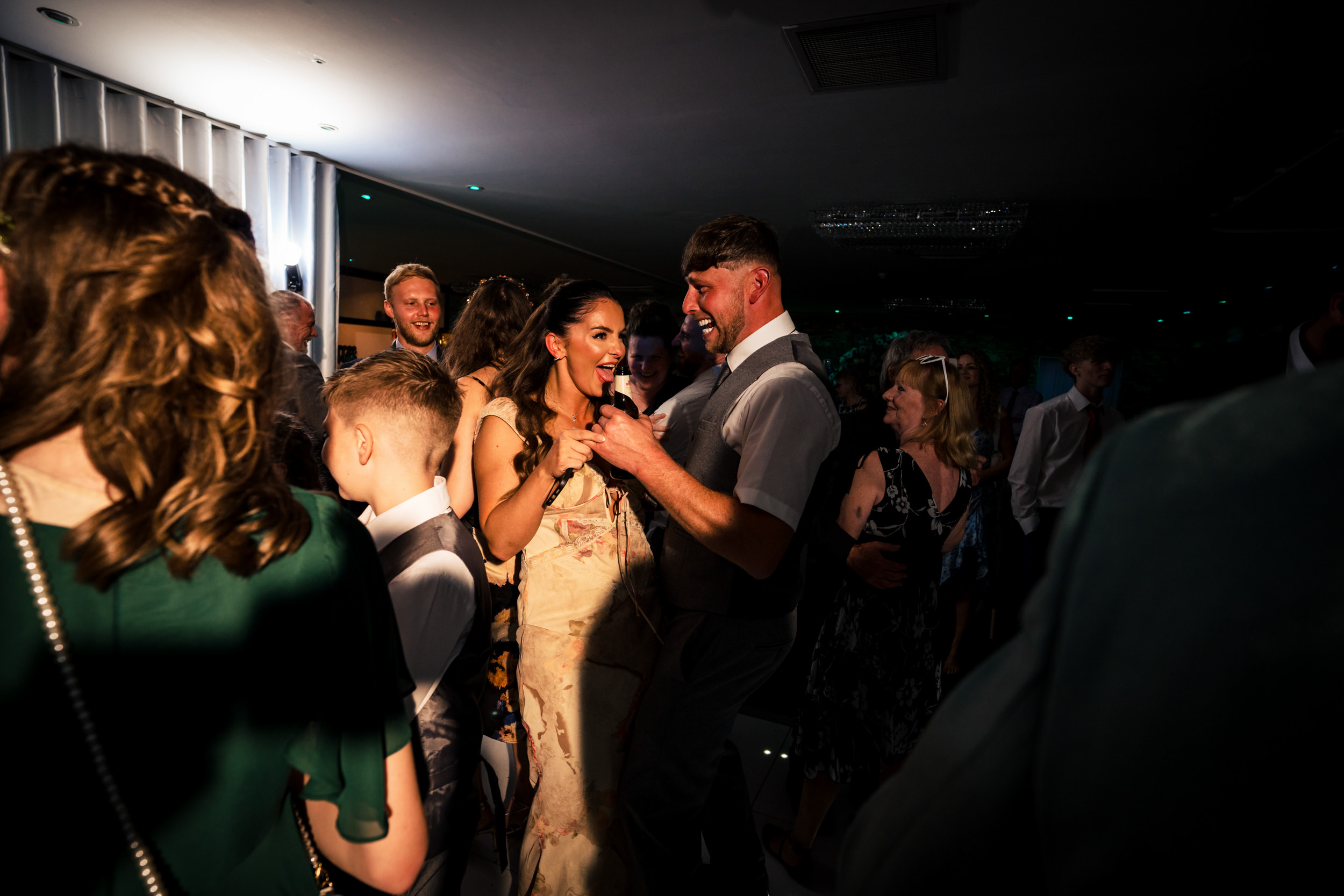 Guests dancing at Grains Bar