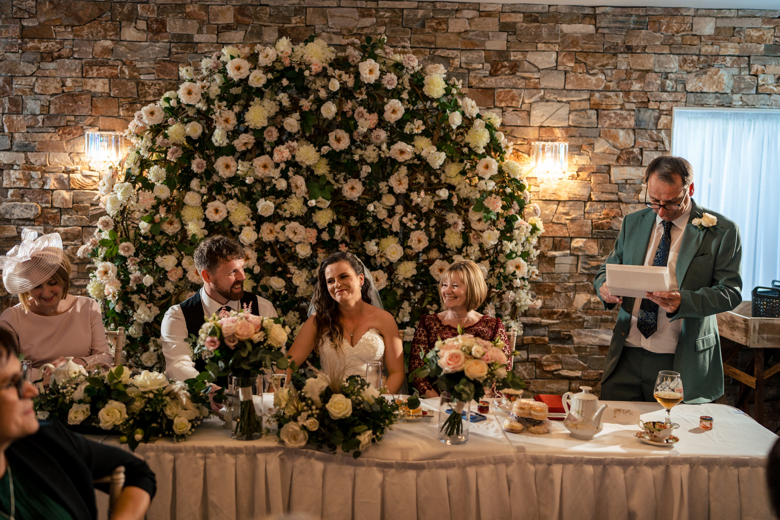 Wedding speeches at Grains Bar