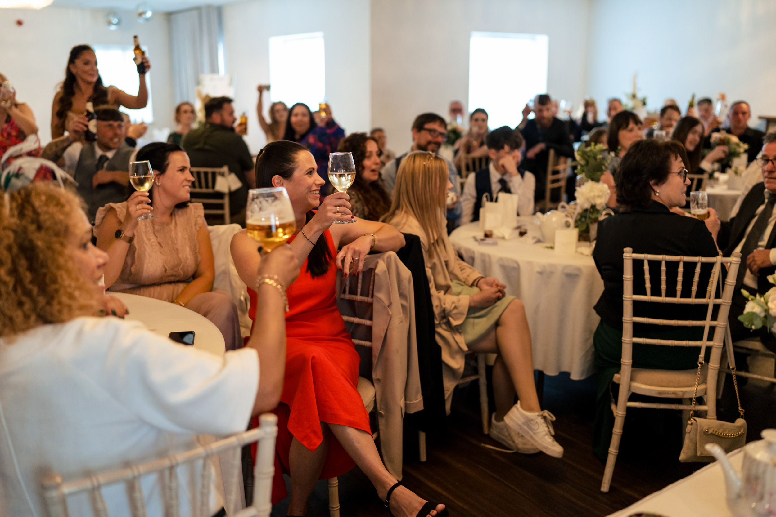 Guests during wedding breakfast