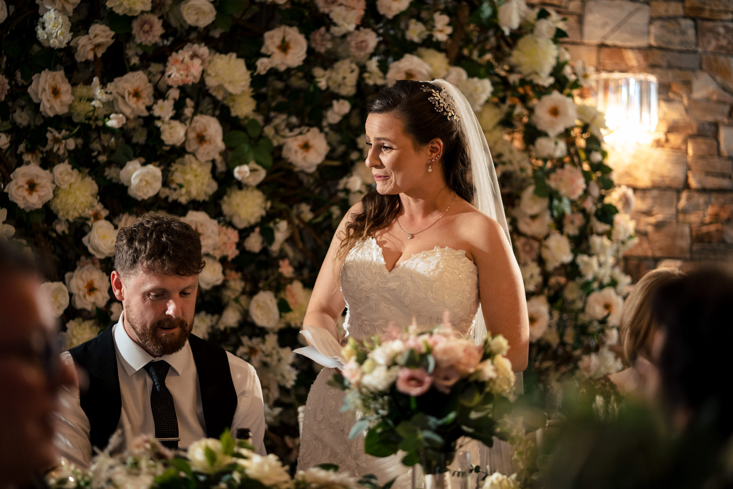 Wedding speeches at Grains Bar