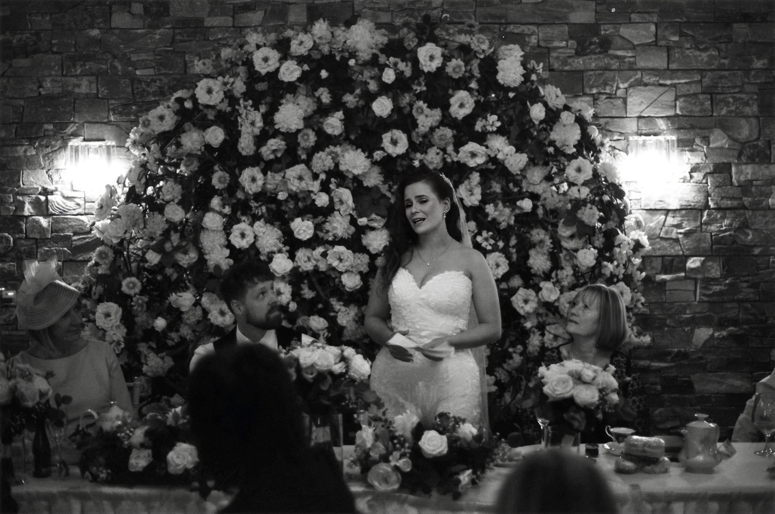 Wedding speeches at Grains Bar
