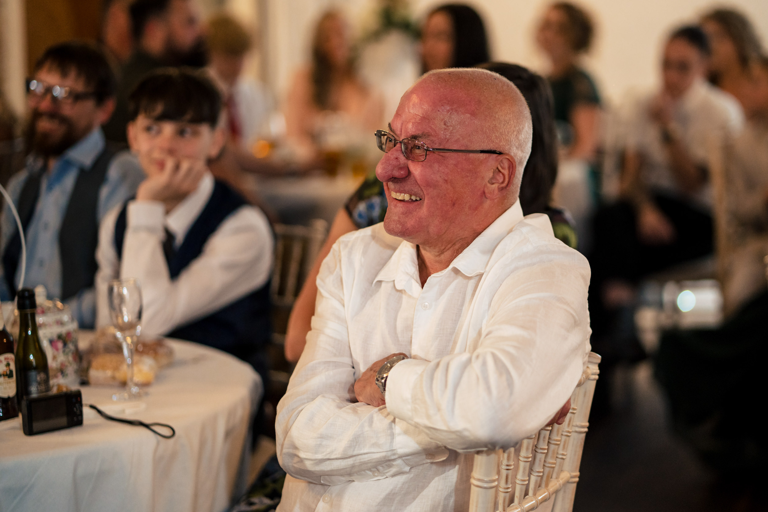 Guests during wedding breakfast